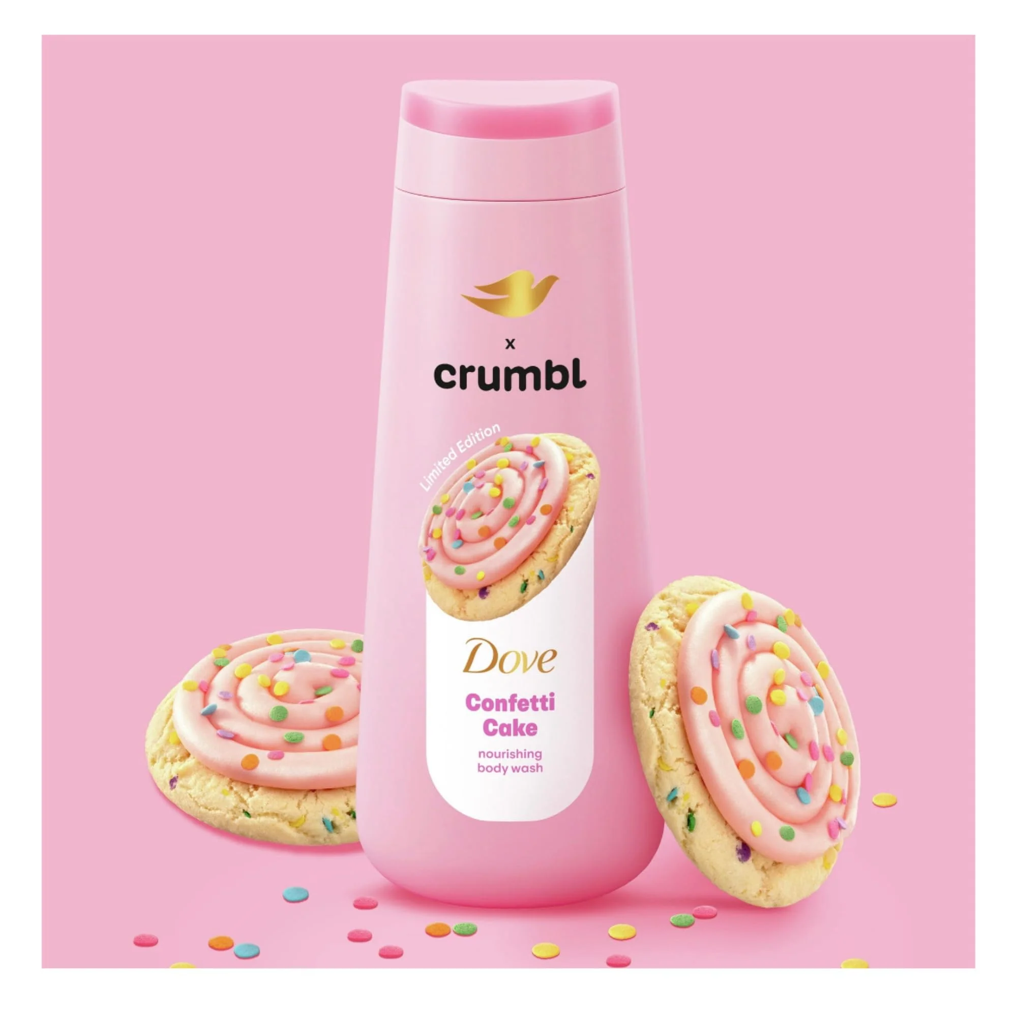 Dove Moisturizing Body Wash & Scrub | Confetti Cake Scent | 20oz Wash + 15oz Scrub | Limited Edition - Image 7