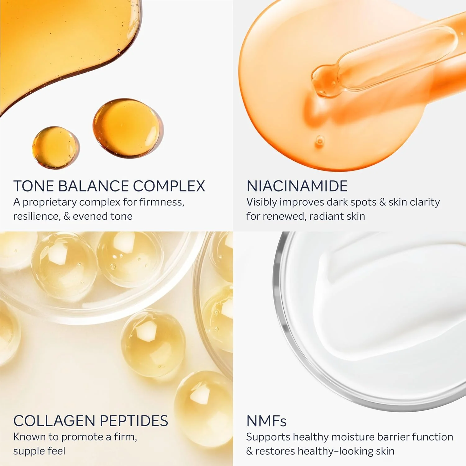 Dove Targeted Serum Multipurpose for Stretch Marks, Dark Spots, Uneven Skin Tone and Elasticity,with Tone Balance Complex, Niacinamide, Collagen Peptides and Natural Moisturizing Factors, 3.2 oz - Image 6