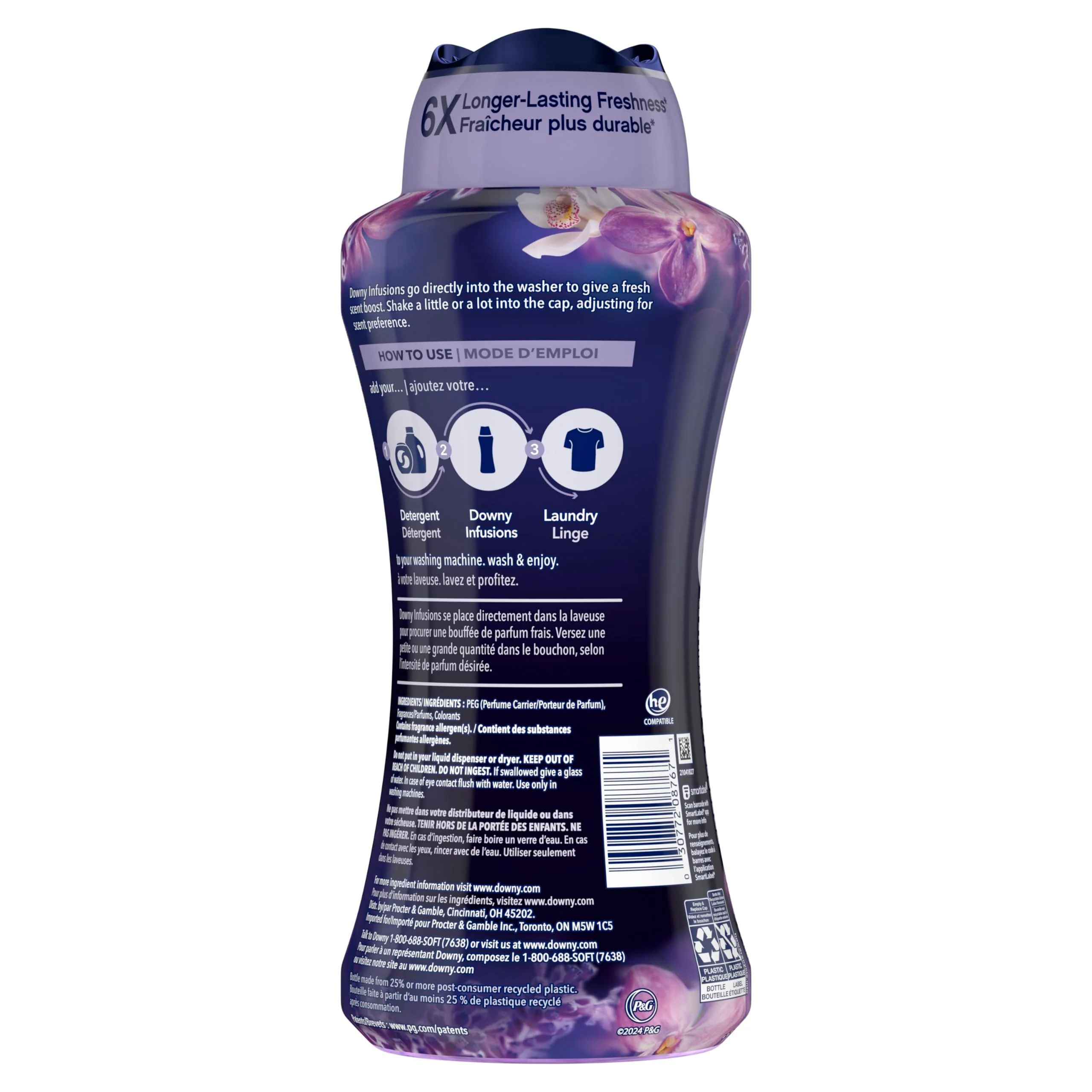 Downy Calm In Wash Laundry Scent Booster Beads,Soothing Lavender And Vanilla Bean Scent,24.0 OZ,Laundry-Scent Beads,Long Lasting Freshness,(Pack of 2) - Image 7