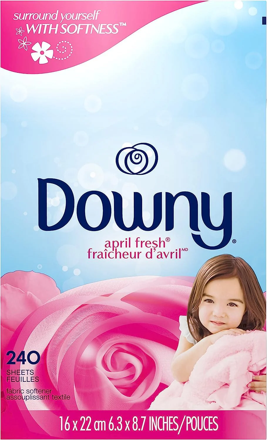 Downy Fabric Softener Dryer Sheets, April Fresh, 240 Count - Image 3