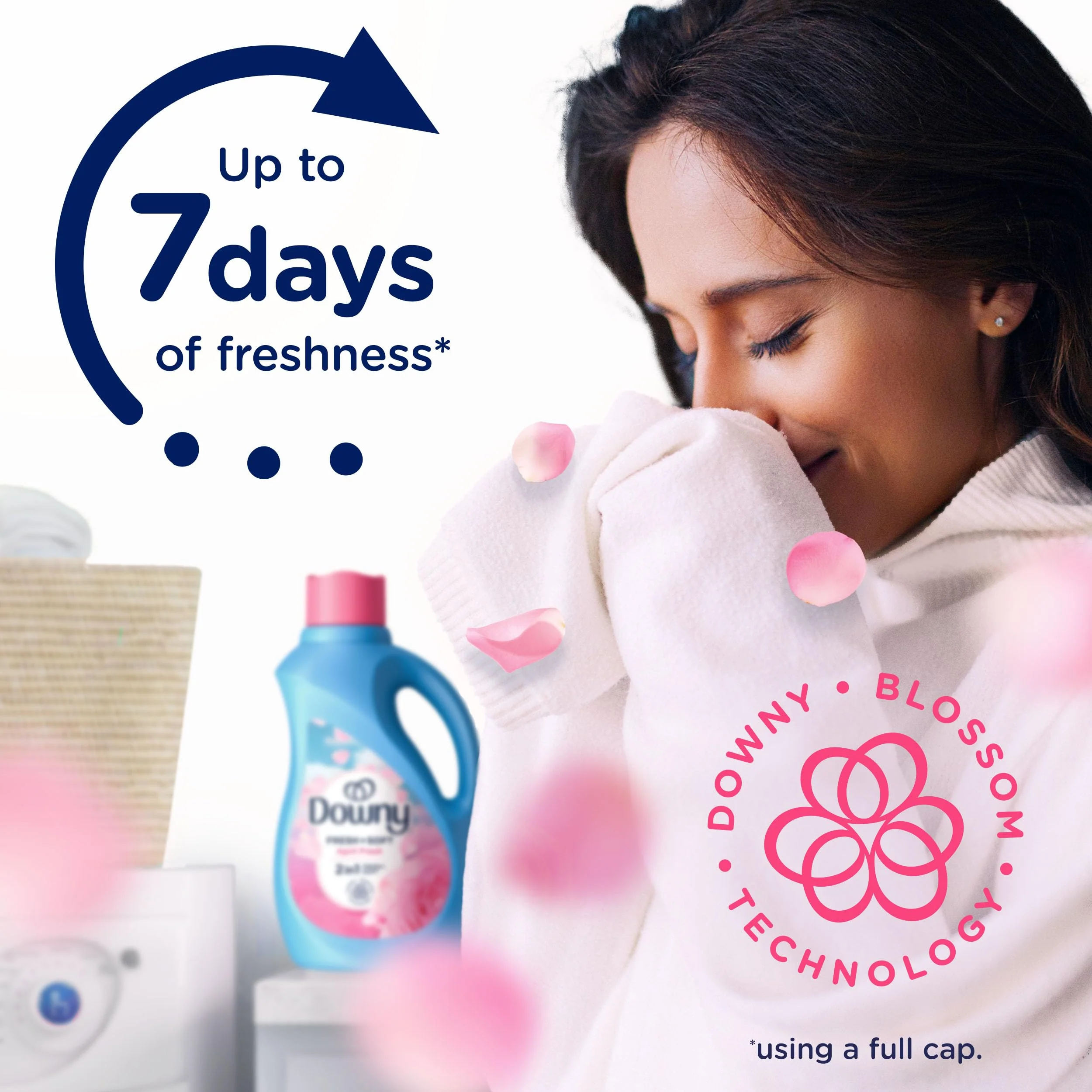 Downy Liquid Fabric Softener, April Fresh 2-in-1 Fresh & Soft, 140 Fl Oz, 190 Loads, Fabric Conditioner For Freshness And Softness - Image 2