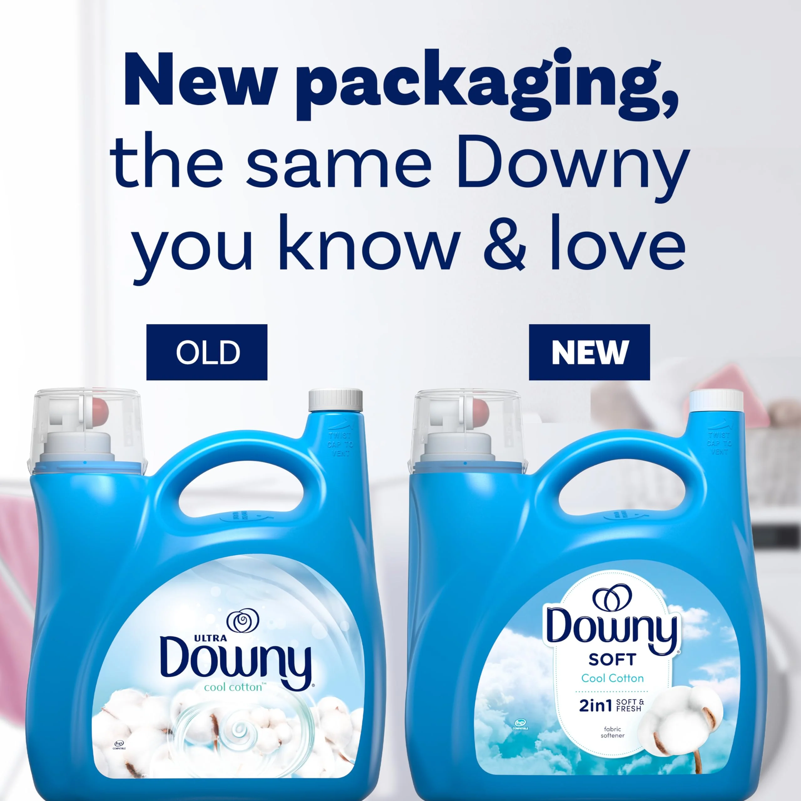 Downy Soft, 2 in 1 Soft and Fresh Liquid Fabric Softener, Cool Cotton, 140 fl oz, 190 Loads, Fabric Conditioner Liquid provides softness and freshness for fabrics - Image 9
