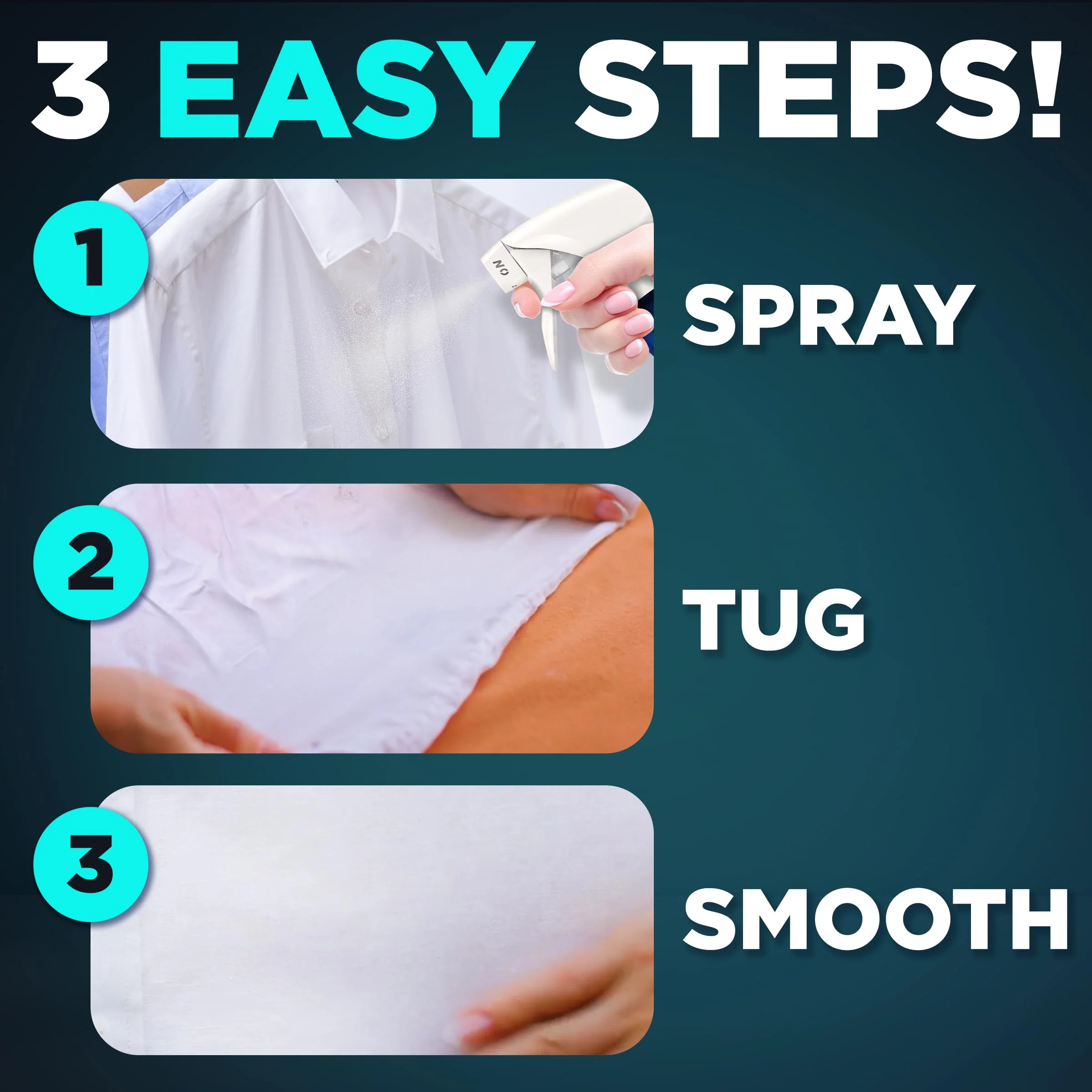 Downy Wrinkle Releaser Spray, All In One Wrinkle Release Spray, Odor Eliminator, Static Remover, Fabric Refresher & Ironing Aid for Clothes, 33.8 Fl Oz (Pack of 2), Light Fresh Scent - Image 5