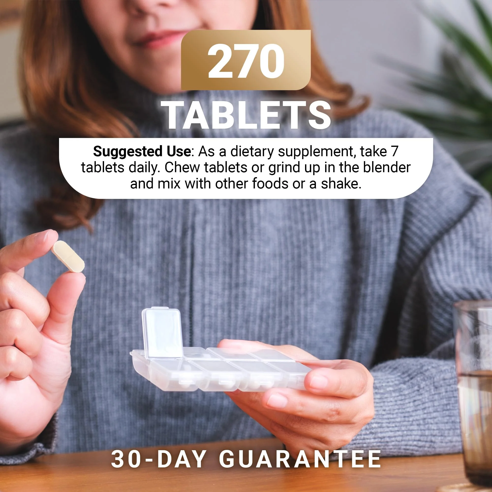 Dr. Berg Nutritionals Yeast Tablets – Natural B12 Added - All 8 B Vitamin Complex – Organic Vanilla Flavor - 270 Vegan Tablets Dietary Supplements - Image 3