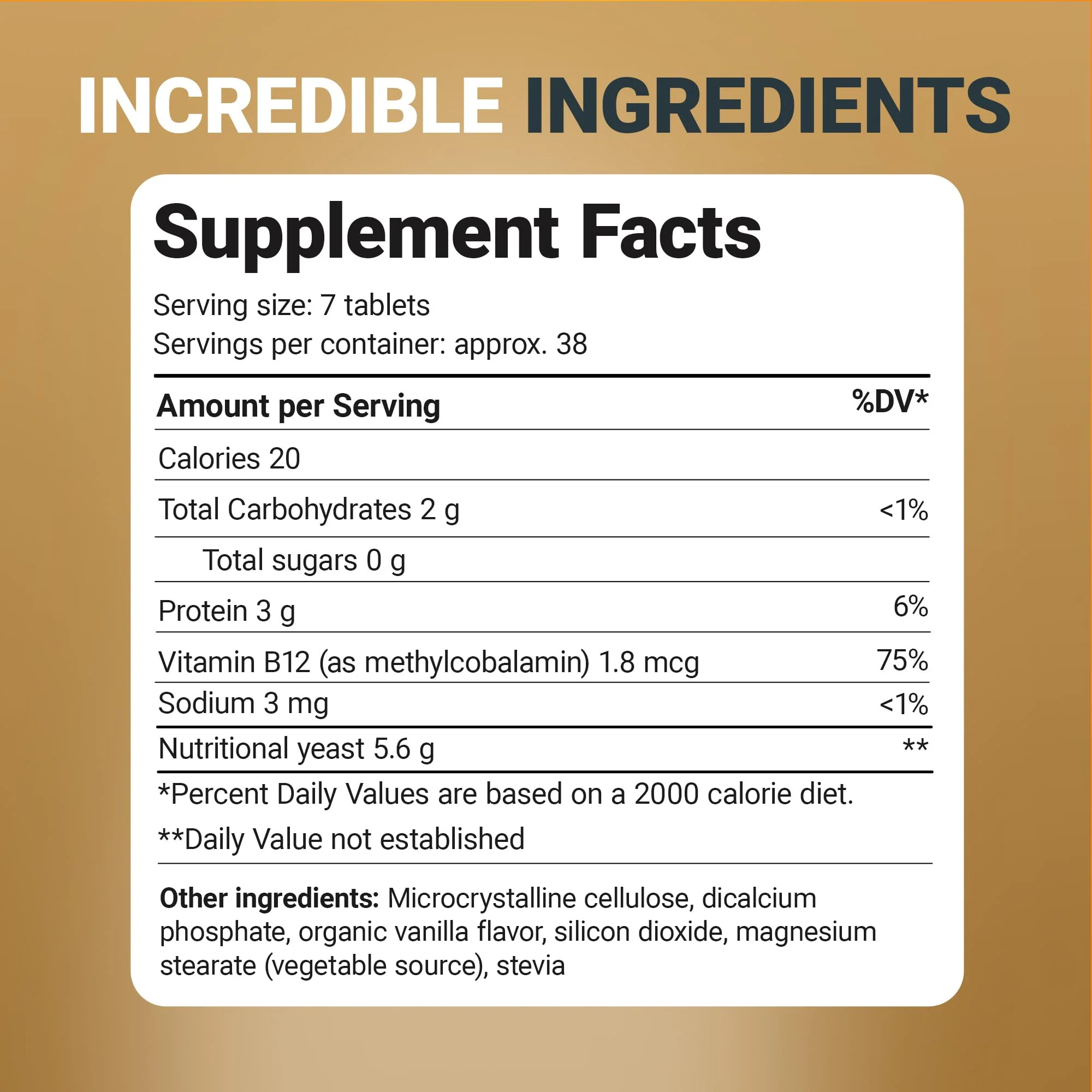 Dr. Berg Nutritionals Yeast Tablets – Natural B12 Added - All 8 B Vitamin Complex – Organic Vanilla Flavor - 270 Vegan Tablets Dietary Supplements - Image 4