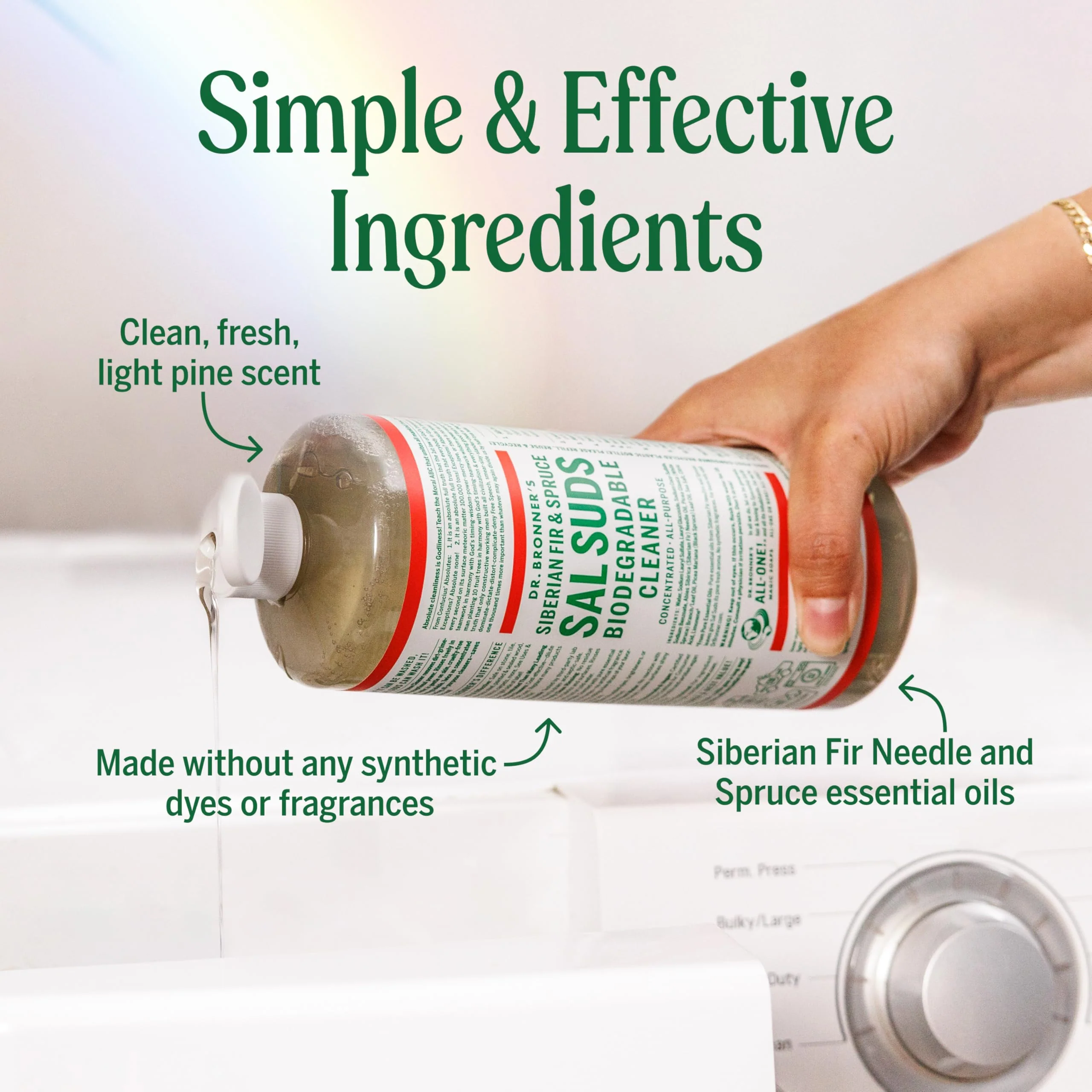 Dr. Bronner's Sal Suds Biodegradable Cleaner (16 Ounce, 2-Pack) – All Purpose Pine Mop Detergent for Floors, Laundry & Dishes, Multi Surface Concentrate, Heavy-Duty Degreaser - Image 6
