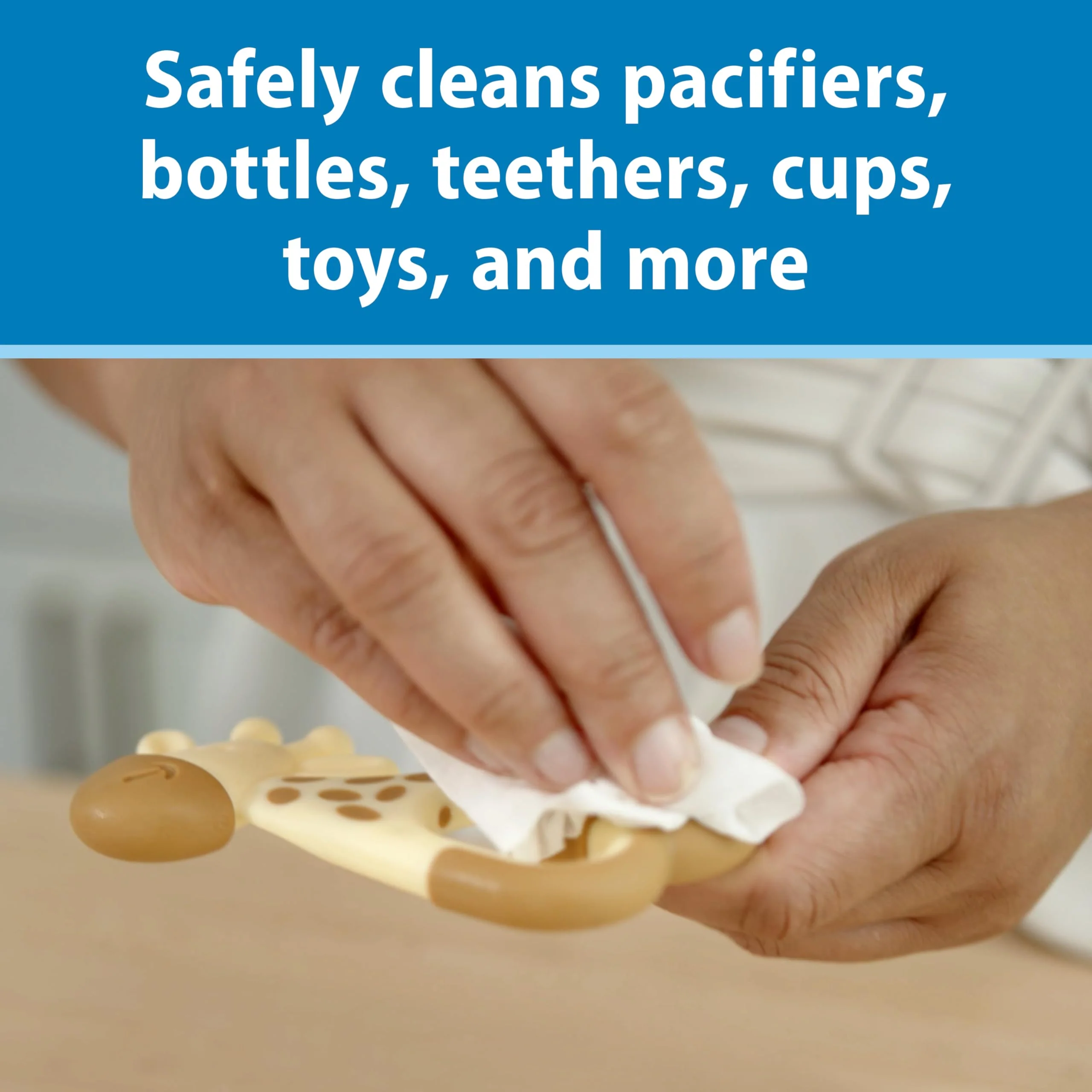Dr. Brown's Bottle and Pacifier Healthy Wipes, Safely Clean Bottles, Baby Items, and Feeding Essentials, Hypoallergenic, 40 count, 3-Pack (Packaging May Vary) - Image 6