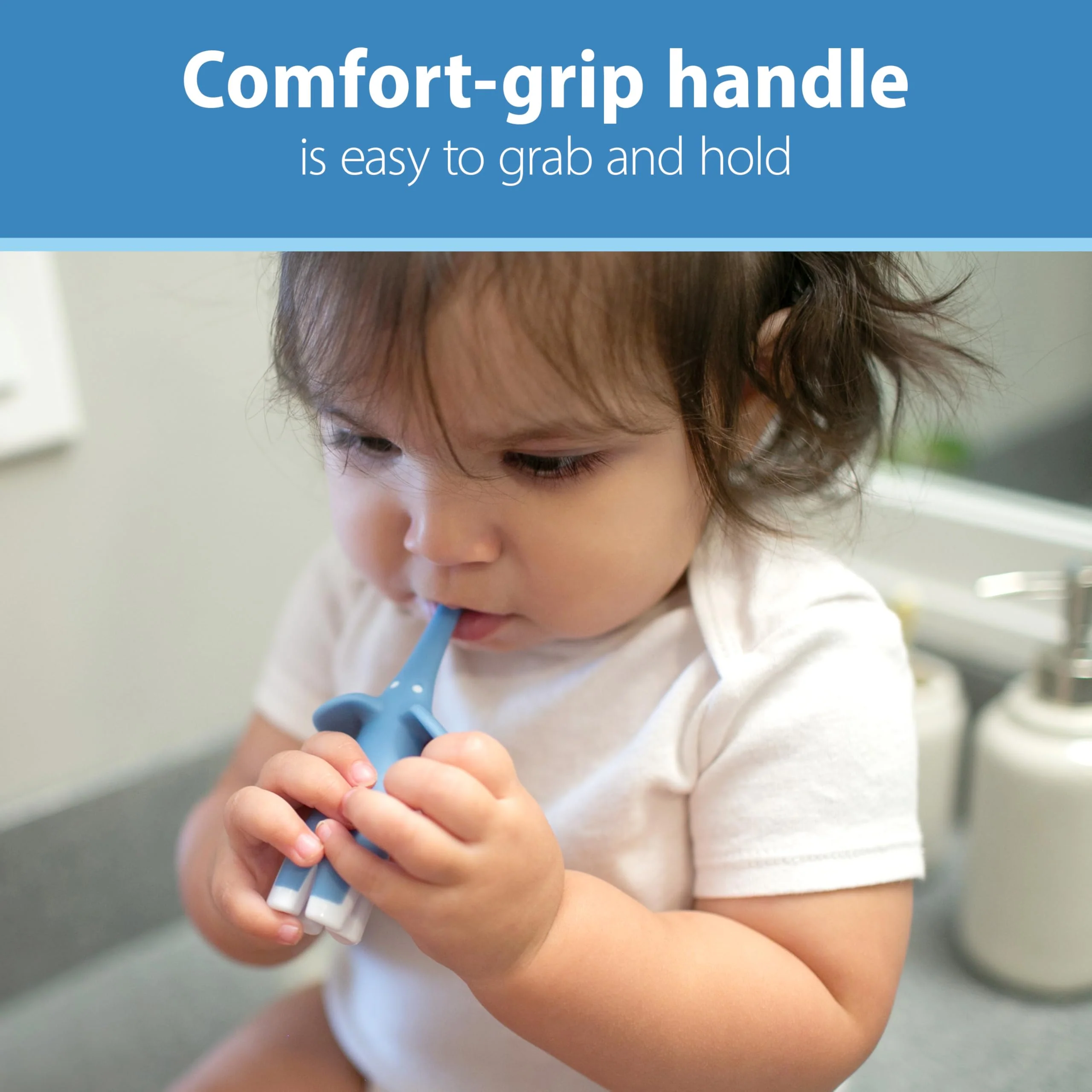 Dr. Brown's Infant-to-Toddler Toothbrush Set, 1.4 Ounce, Blue - Image 4