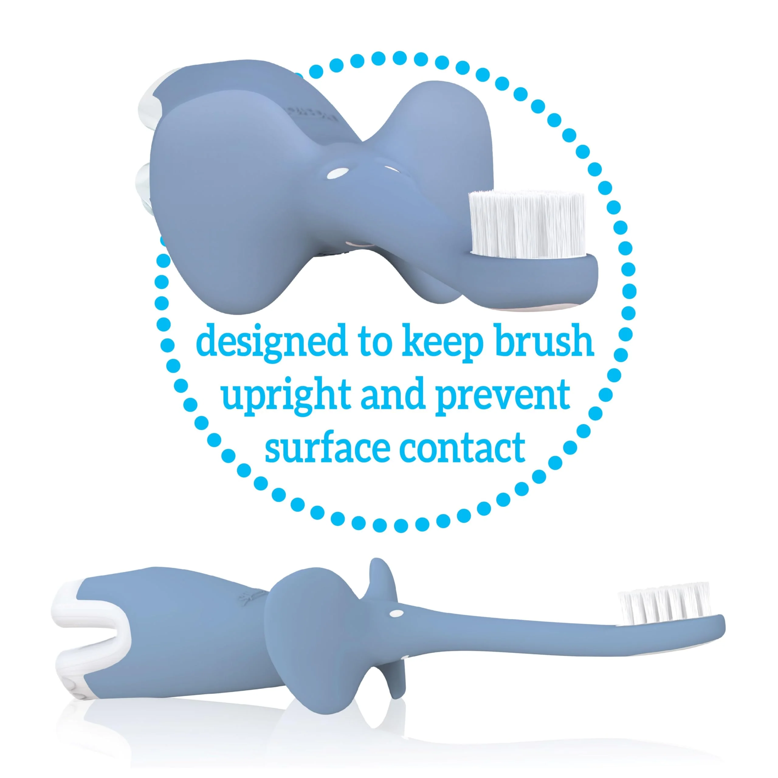 Dr. Brown's Infant-to-Toddler Toothbrush Set, 1.4 Ounce, Blue - Image 9