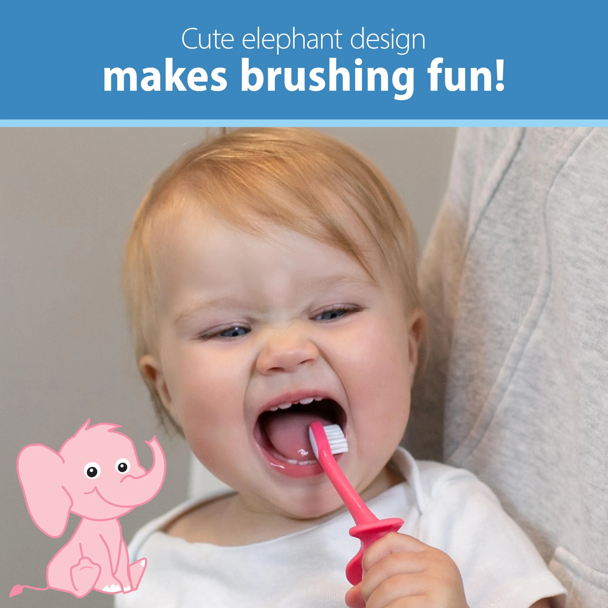 Dr. Brown's Infant-to-Toddler Toothbrush Set, 1.4 Ounce, Pink - Image 8