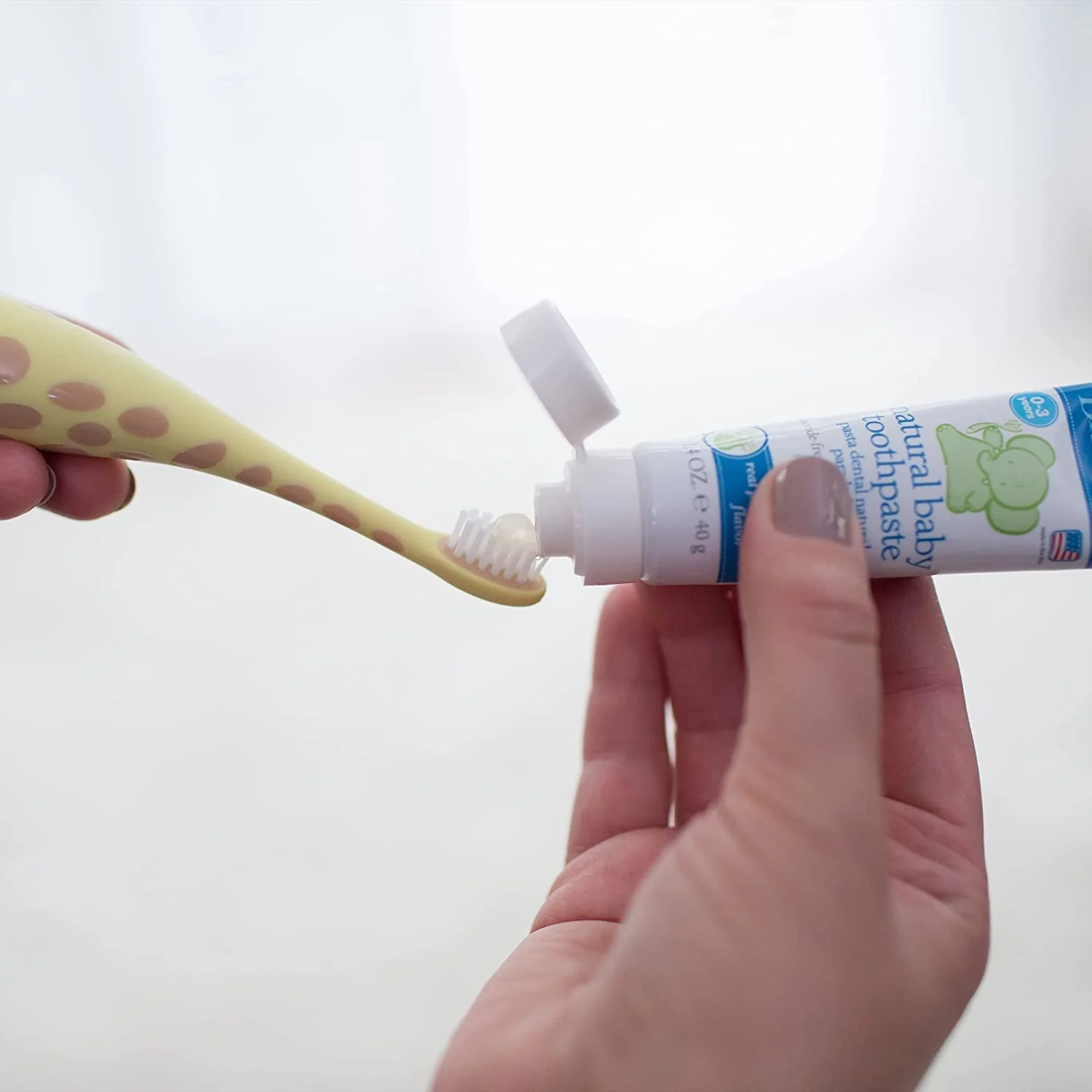 Dr. Brown's Infant-to-Toddler Training Toothbrush, Soft for Baby's First Teeth, Giraffe, 0-3 Years (Pack of 2) - Image 9