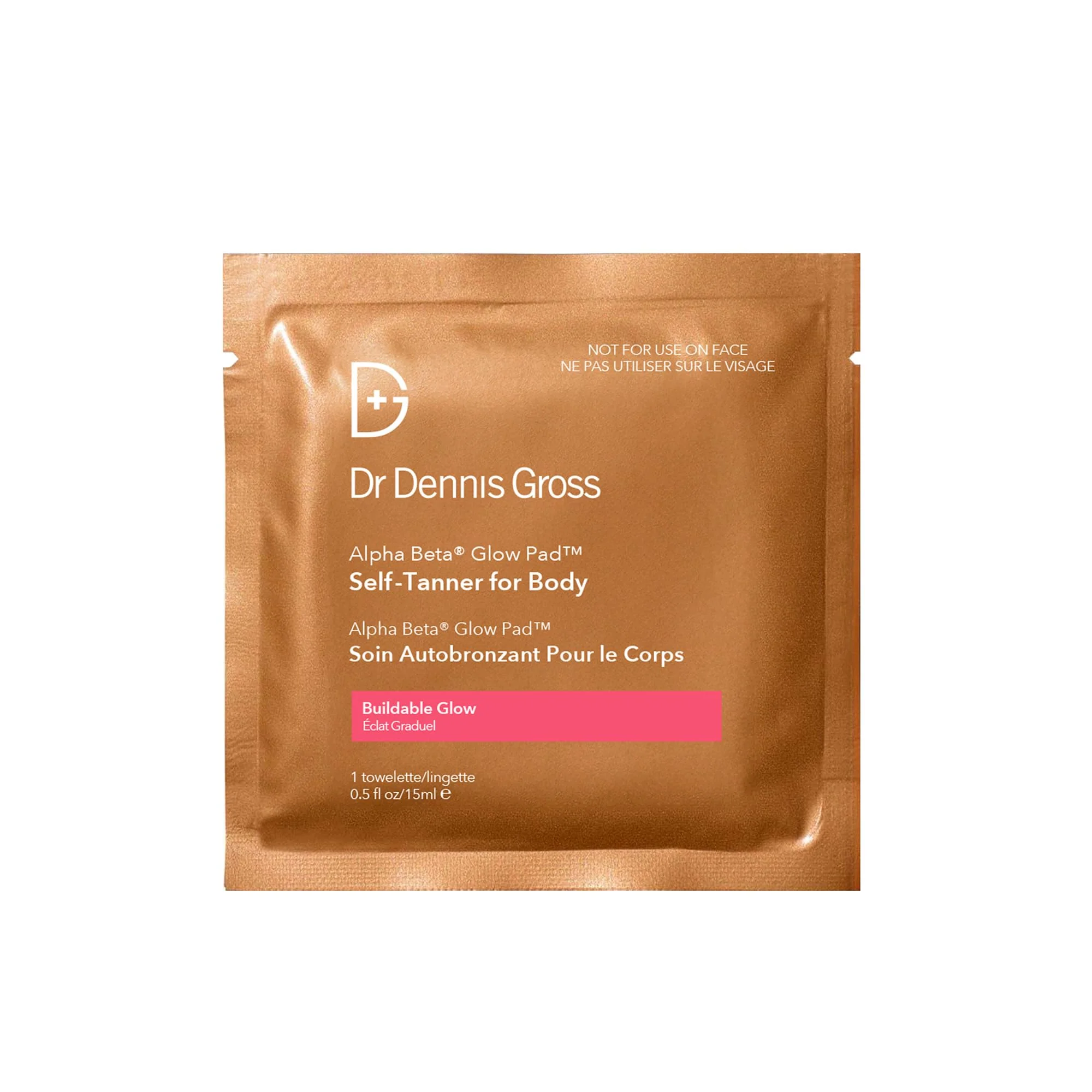 Dr. Dennis Gross Glow Pad Self-Tanner for Body – Exfoliating & Anti-Aging Towelette with AHAs & BHAs, Buildable Natural Glow, Hydrating & Streak-Free Application, 8 Towelettes - Image 9