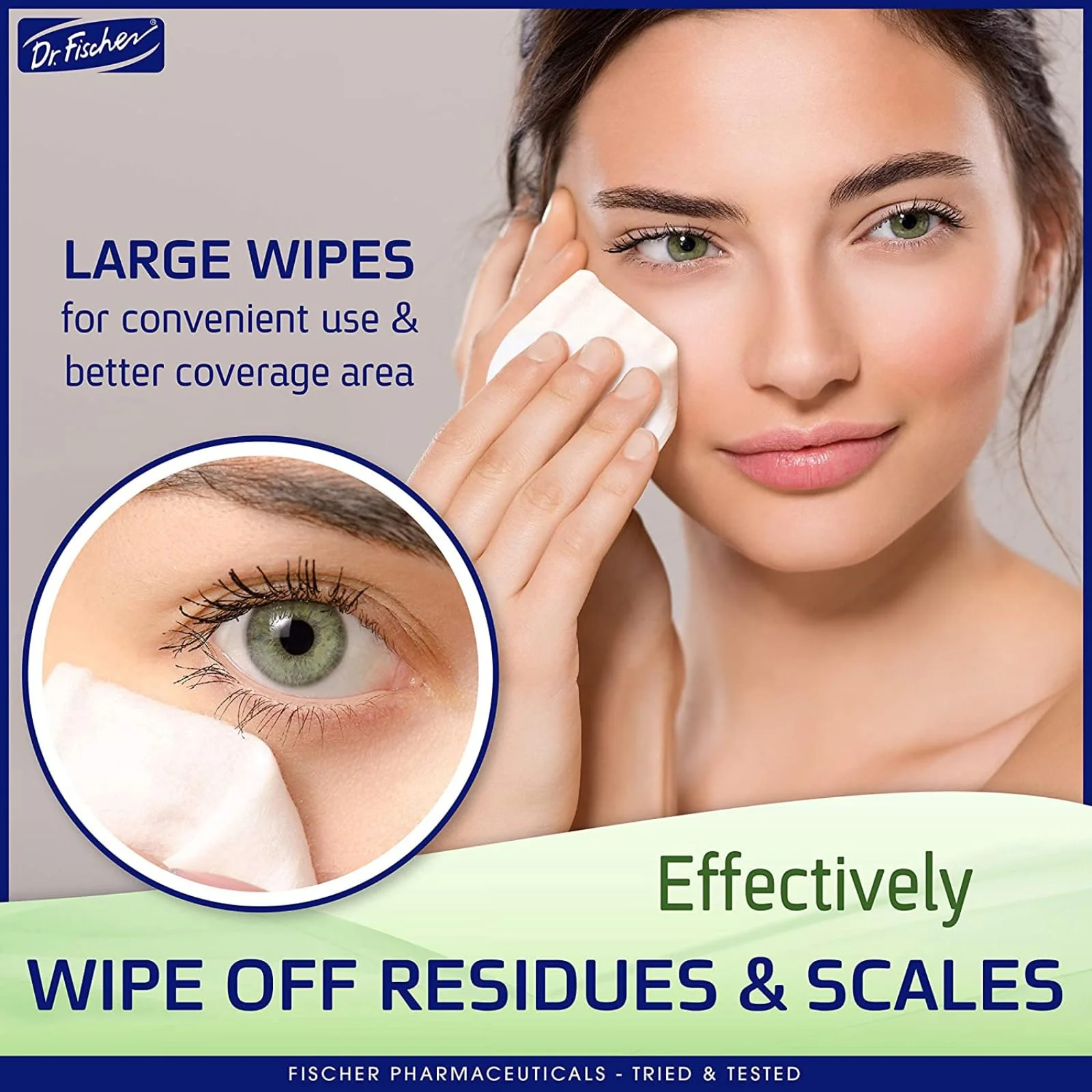 Dr. Fischer Eye Wipes - Hypoallergenic Eyelid Wipes for Everyday Eye Cleansing and Gentle Makeup Remover. (6 packs of 30 wipes each) - Image 5