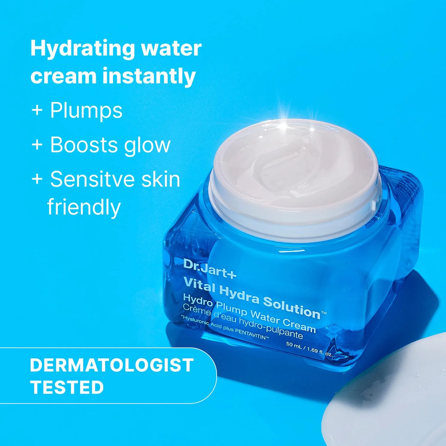 Dr.Jart+ Vital Hydra Solution Water Cream Glow Hydrating Korean Face Moisturizer with Hyaluronic Acid for Glass Skin| Korean Skin Care, 1.69 Fl Oz - Image 8