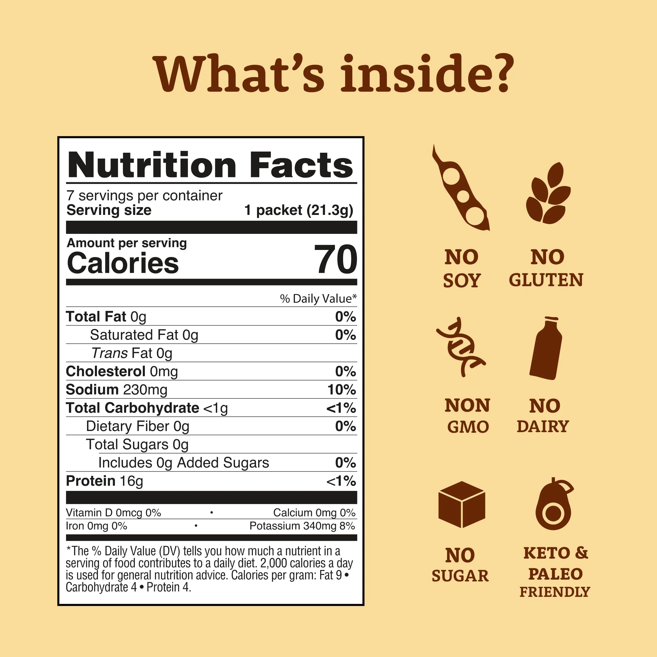 Dr. Kellyann Bone Broth Collagen Powder Packets (7 Servings) – 16g Protein, Grass-Fed Hydrolyzed Collagen, Keto & Paleo-Friendly - Image 3
