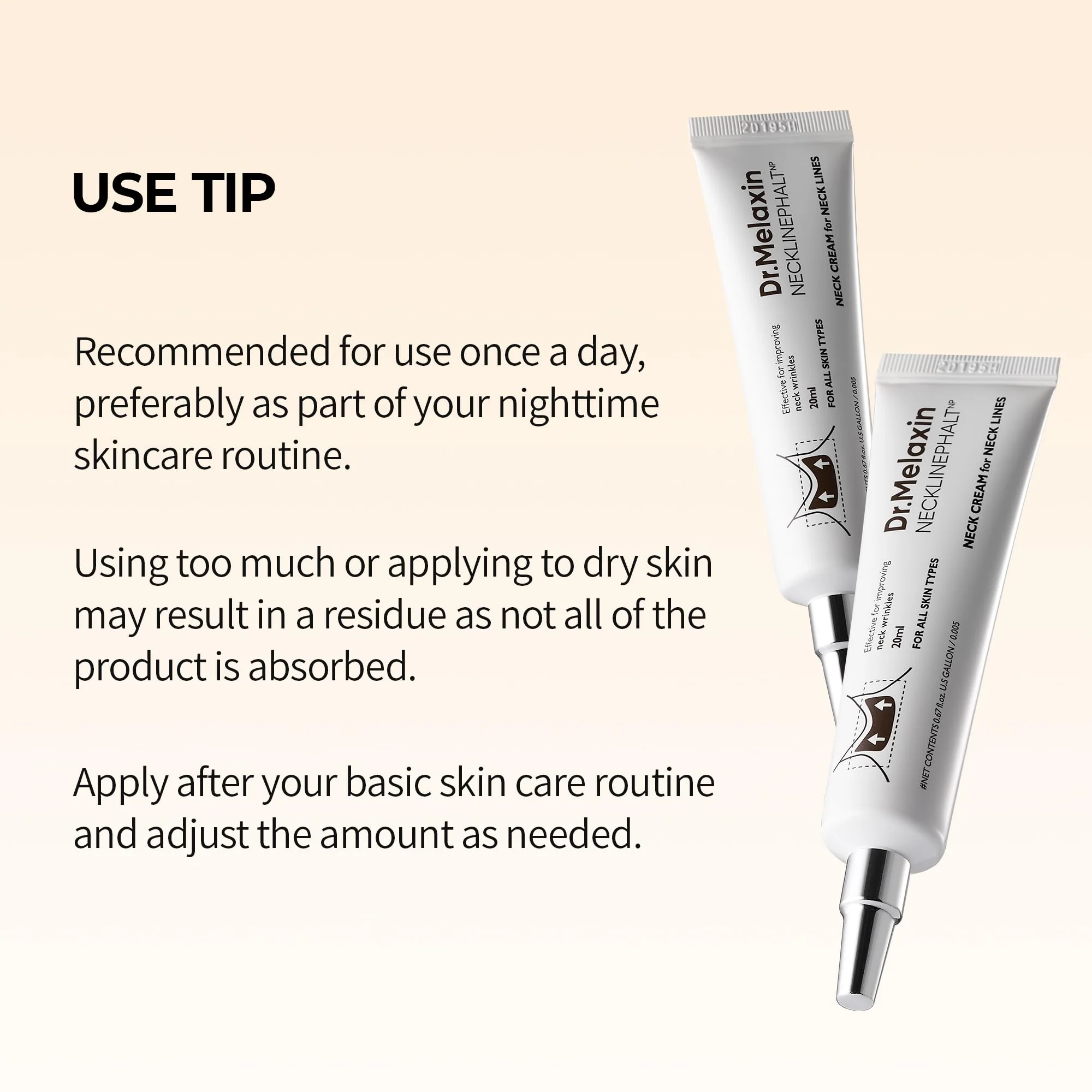 Dr. Melaxin Necklinephalt Neck Cream Neck Care, Volume Lifting, Hali, Needle Beauty, Beauty Needle - Image 4