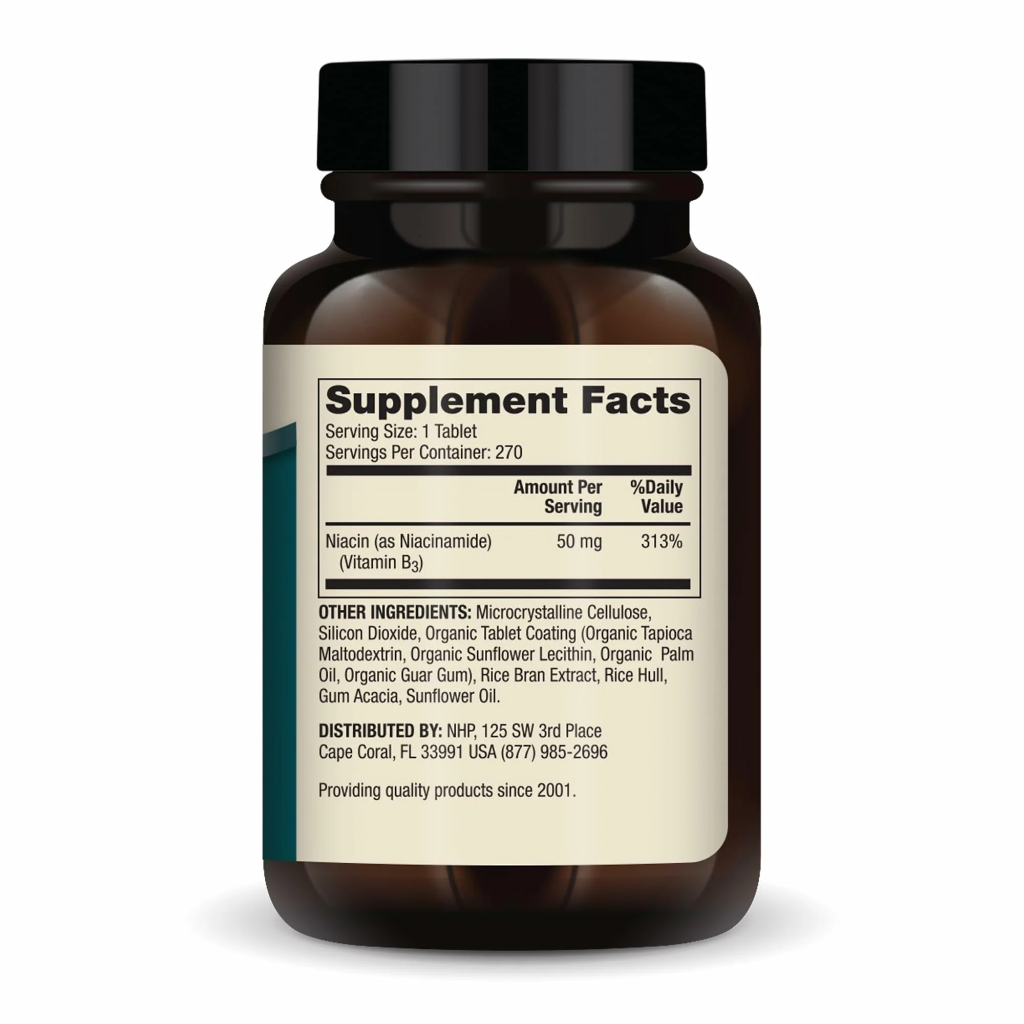 Dr. Mercola Niacinamide Vitamin B3-50 mg per Tablet - Supports Metabolic Health - Non-Flushing - Mini Tabs - Non-GMO, Gluten-Free & Soy-Free - 270 Servings (270 Tablets) - Image 8