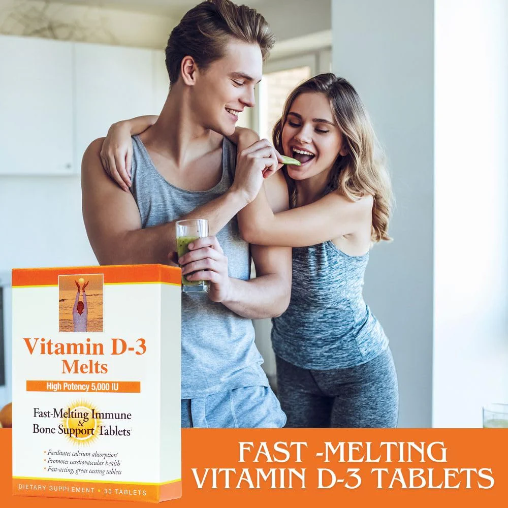 Dr. Newton's Naturals Vitamin D3 Fast-Melting Tablets - 5000 IU (125 mcg) Helps Maintain Healthy Bones and Immune Support - 30 Tablets - Ultimate Absorption – High Potency-Manufactured in USA - Image 3