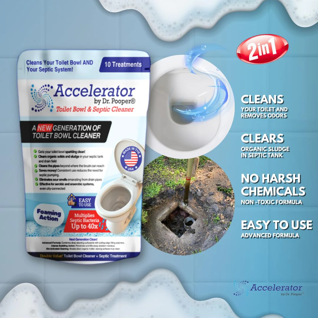 Dr. Pooper Toilet Bowl & Septic Tank Cleaner—Powerful Stain Remover & Odor Eliminator—Bio-Activated Formula for Deep Cleaning & Septic Maintenance—Safe for Pipes & All Plumbing Systems - Image 5