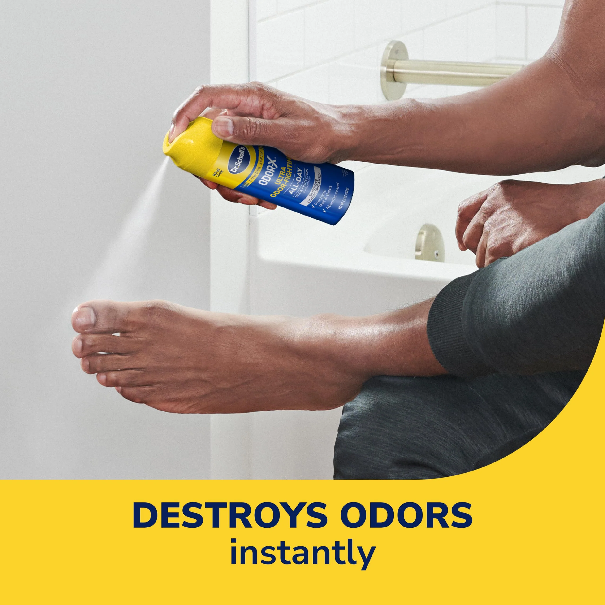 Dr. Scholl’s Odor-X ODOR-FIGHTING Spray-Powder // All-Day Odor Protection and Sweat Absorption - Packaging May Vary - Image 3