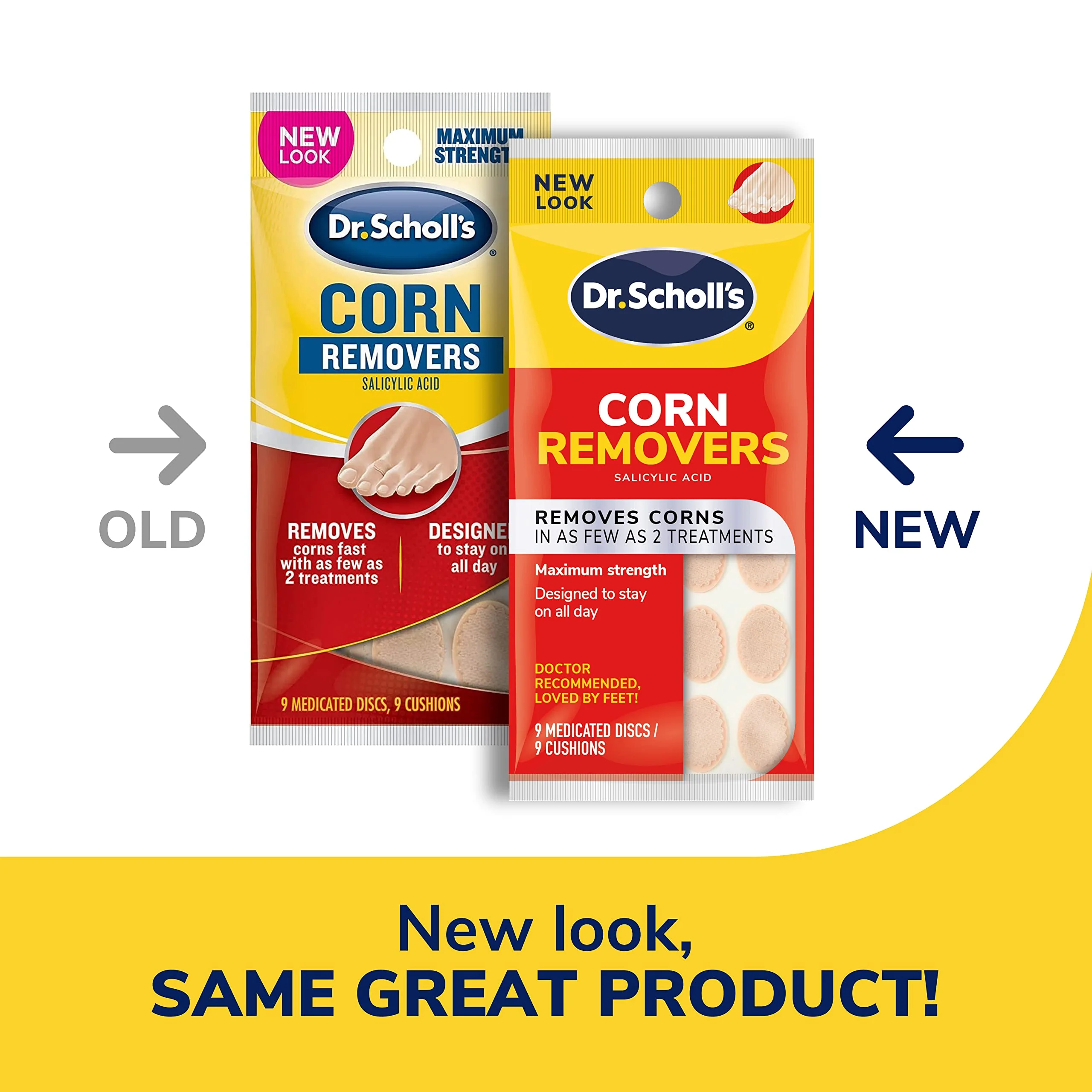 Dr. Scholl's Corn REMOVERS, 9 Ct // Removes Corns in as Few as 2 Treatments, Maximum Strength, Stays on All Day - Image 2