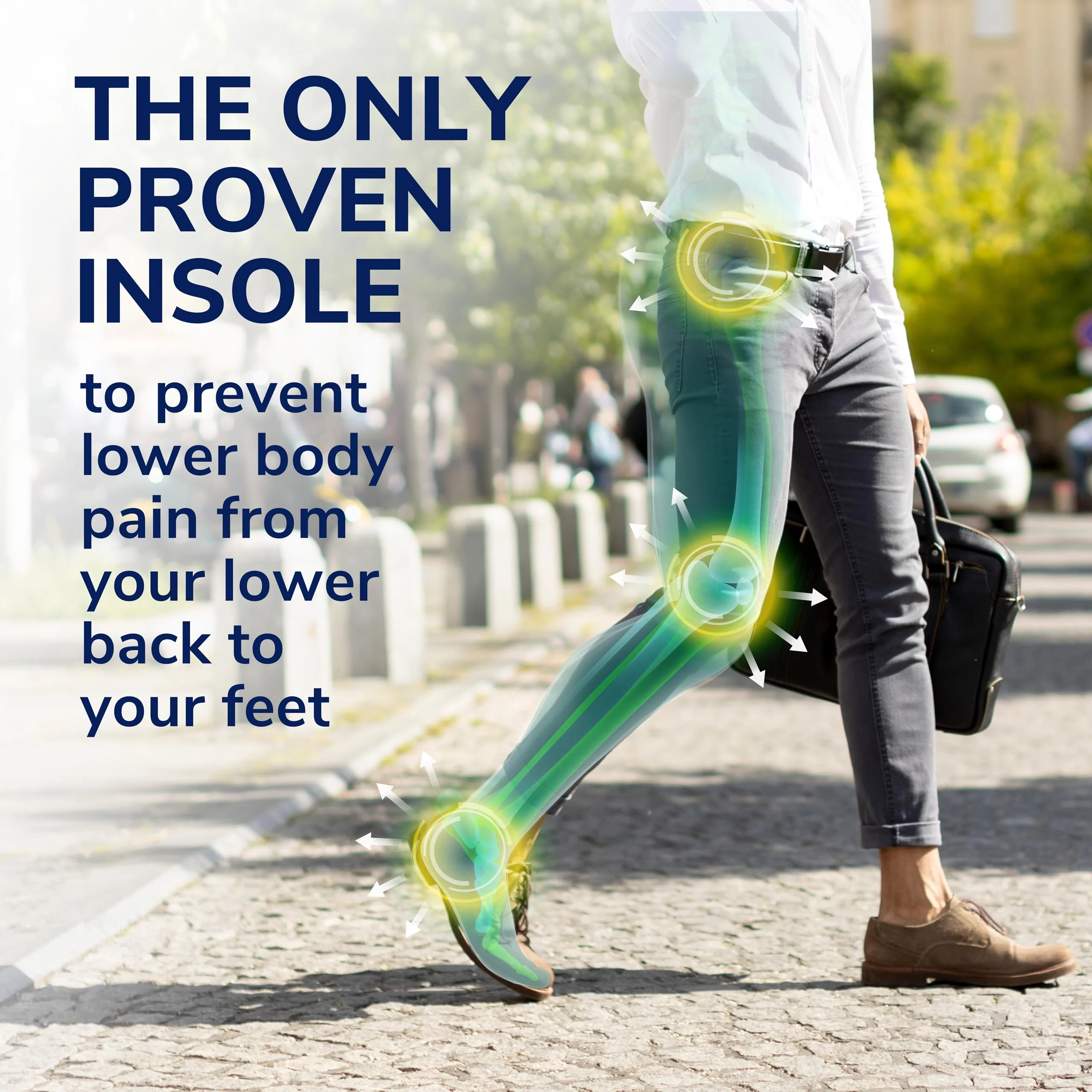 Dr. Scholl's Prevent Pain Protective Insoles, Protect Against Foot, Knee, Lower Back Pain, Promote Foot Health & Wellness, Trim to Fit Insert, Men Shoe Size 8-14, 1 Pair - Image 2