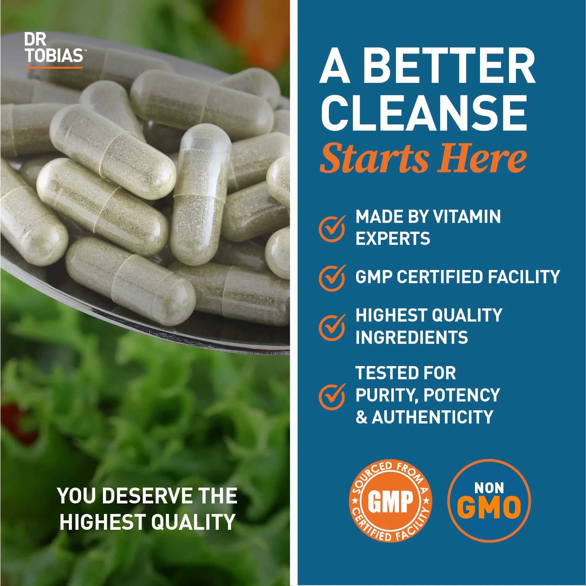 Dr. Tobias Colon Cleanse - Constipation Relief & Gut Health Support for Women & Men | 14 Day Colon Cleanser for a Gentle Colon Detox & Gut Flush - 2 Bottles of 28 Capsules - Image 5