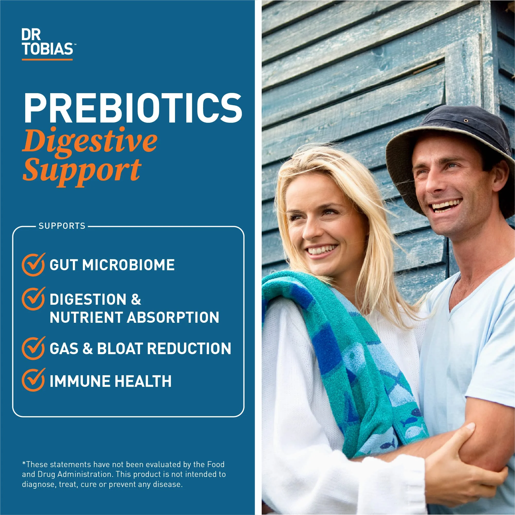 Dr. Tobias Prebiotics Digestive Support, Advanced Prebiotic Supplement for Gut Health, Immune Function & Boost for Probiotics for Women & Men, Vegan, Non-GMO, 90 Capsules, 90 Servings - Image 6