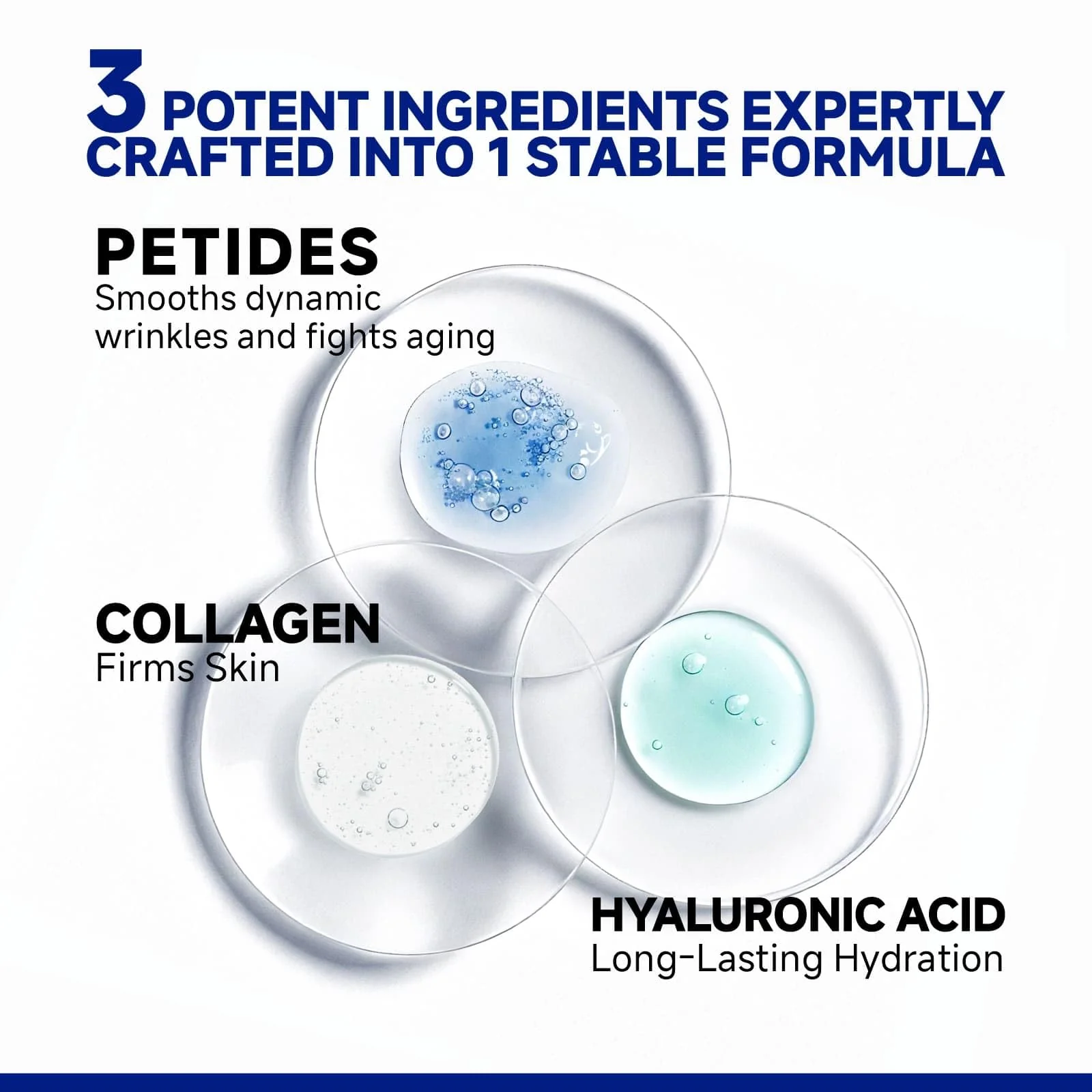 Dr Vincent Peptide Under Eye Patches, Firming Eye Patches Instant Reduces Dark Circles and Puffiness, Collagen Under Eye Mask for Bags Treatment, Wrinkles, 24 Pairs, Vegan - Image 3