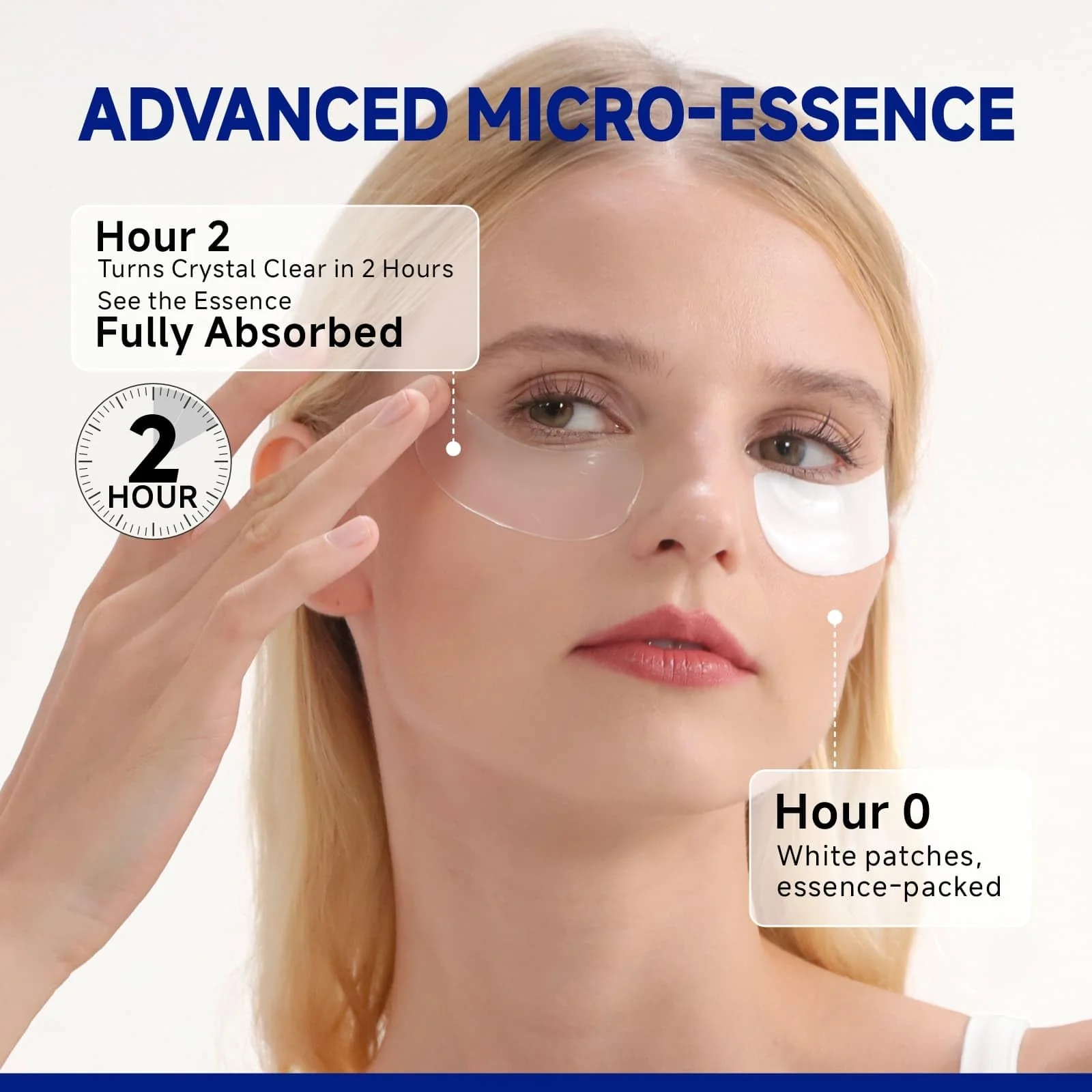 Dr Vincent Peptide Under Eye Patches, Firming Eye Patches Instant Reduces Dark Circles and Puffiness, Collagen Under Eye Mask for Bags Treatment, Wrinkles, 24 Pairs, Vegan - Image 4