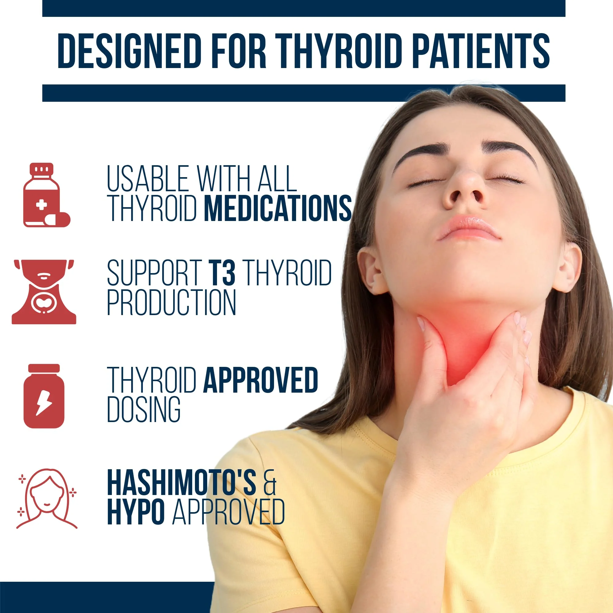 Dr. Westin Childs T3 Conversion Booster - Thyroid Support for Women & Men with Hypothyroidism & Hashimoto’s, Iodine, Ashwagandha, Guggul Extract, Selenium & Zinc Complex, 60 Servings - Image 4