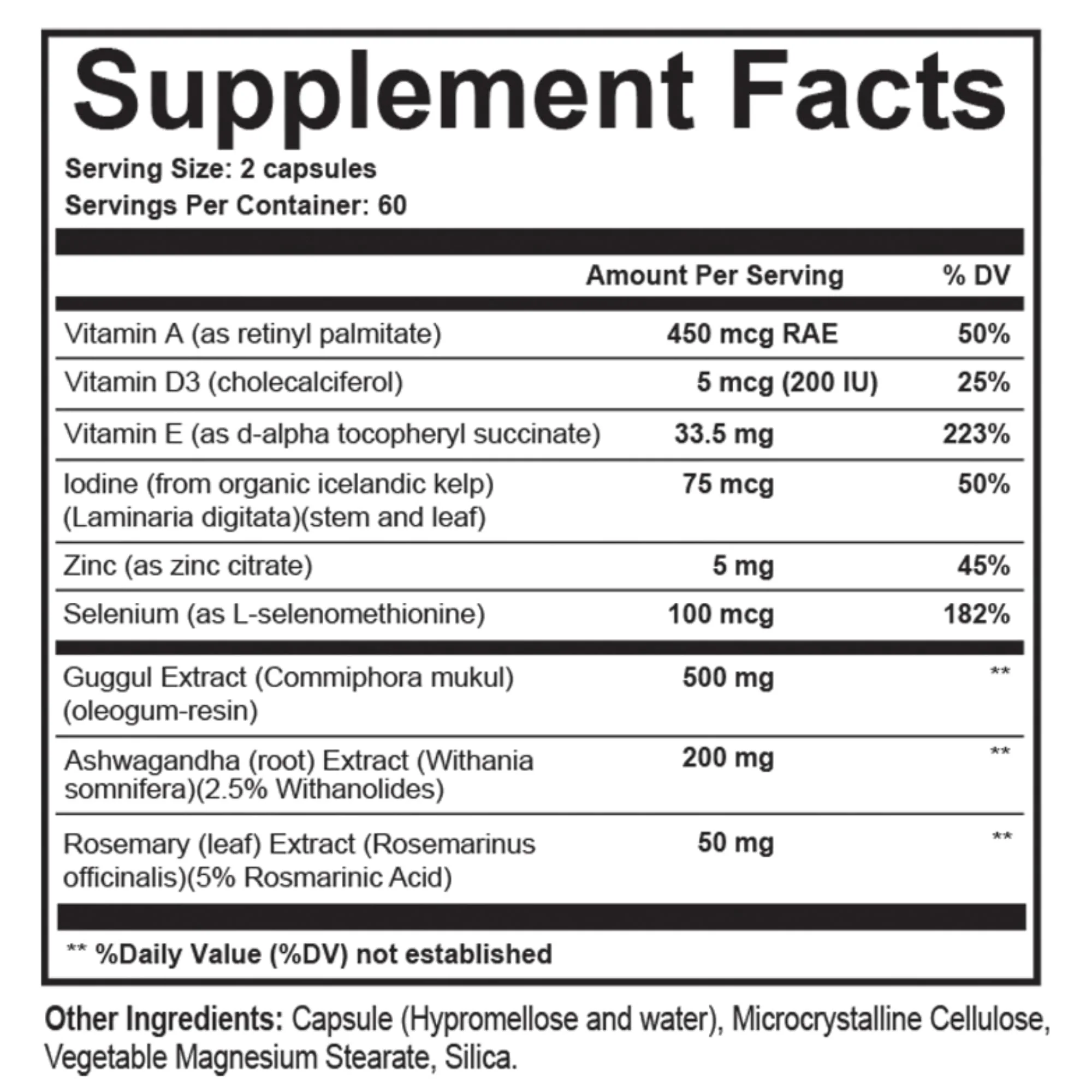 Dr. Westin Childs T3 Conversion Booster - Thyroid Support for Women & Men with Hypothyroidism & Hashimoto’s, Iodine, Ashwagandha, Guggul Extract, Selenium & Zinc Complex, 60 Servings - Image 7