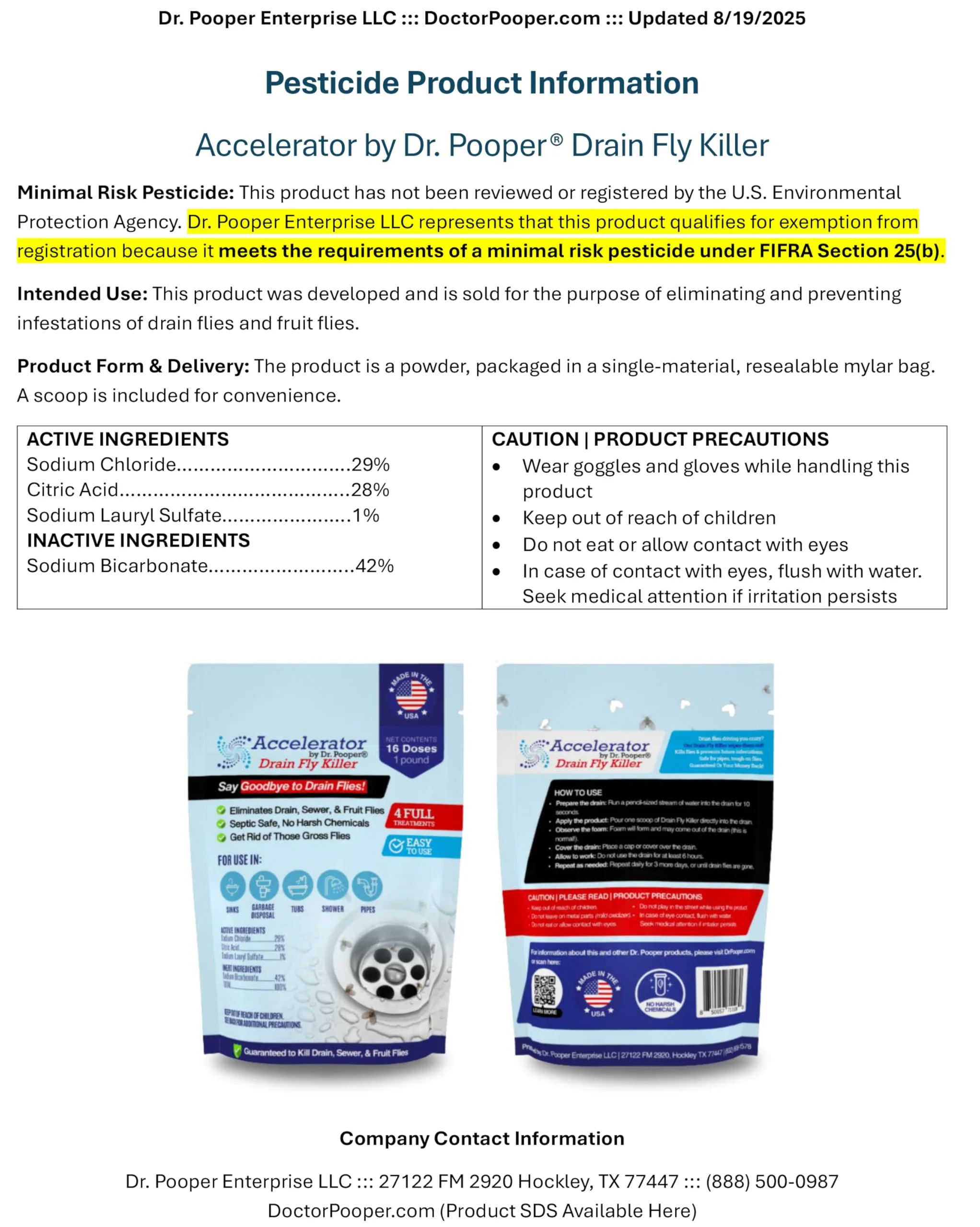 Drain Fly Killer Powder – Eliminates Drain Flies & Sewer Flies in Drains, Sinks, Showers – Fast-Acting Treatment - Septic Safe & Made in USA - Image 2