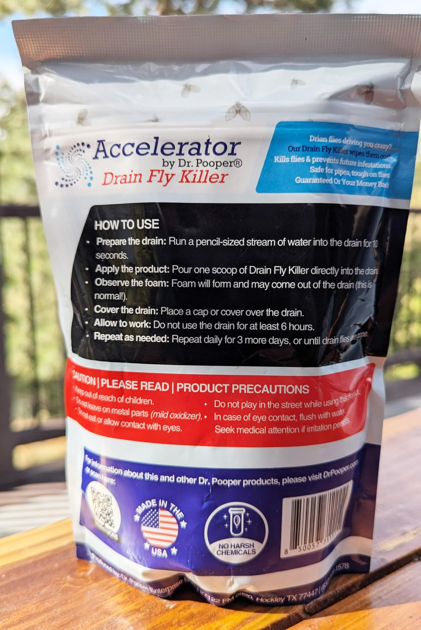 Drain Fly Killer Powder – Eliminates Drain Flies & Sewer Flies in Drains, Sinks, Showers – Fast-Acting Treatment - Septic Safe & Made in USA - Image 3