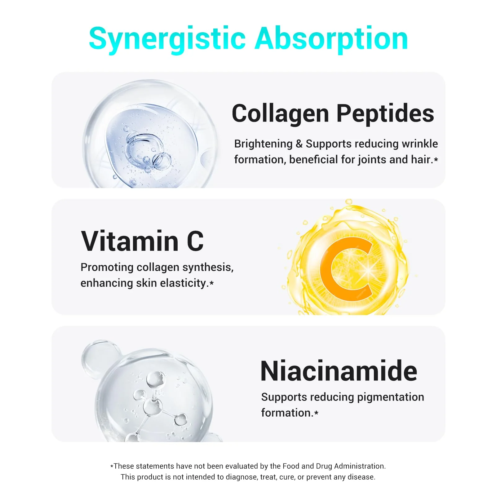 DrBioCare Collagen Peptides for Women, Beauty Vitamin & Mineral Supplement,Contains Vitamin D3, Probiotics for Women & Collagen Peptides,Vitamin B Complex,Vitamin E 120 Tablets - Image 8
