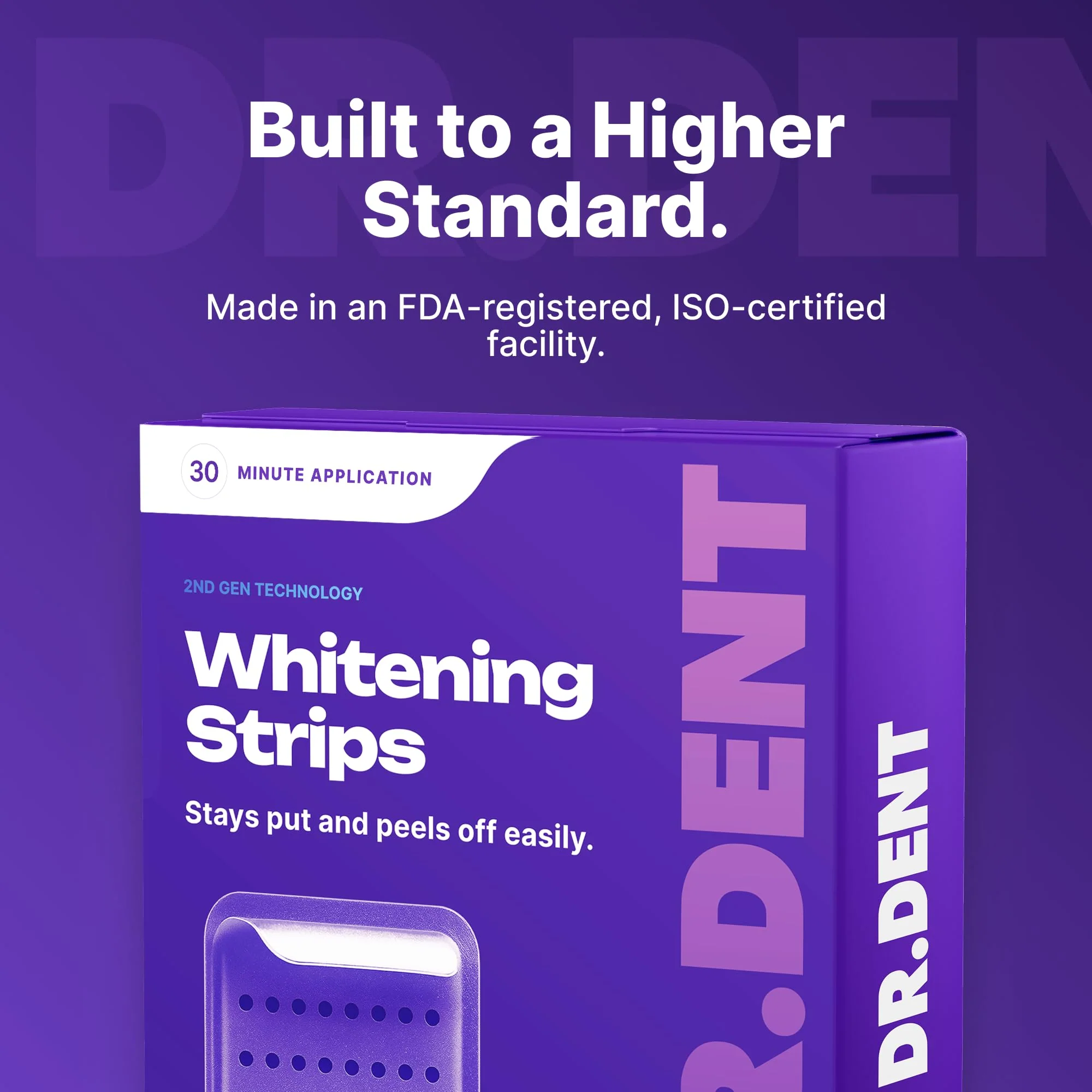 DrDent Professional Teeth Whitening Strips 21 Treatments - Safe for Enamel - Non Sensitive Teeth Whitening - Whitening Without Any Harm - Pack of 42 Strips + Mouth Opener Included