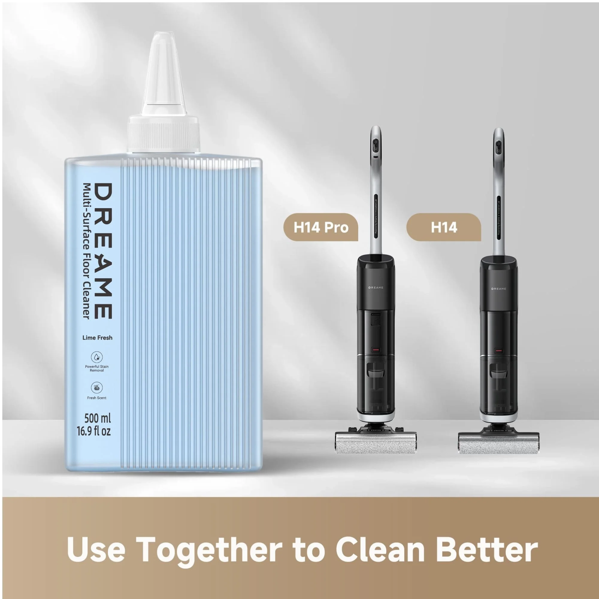DREAME Replacement Cleaning Solution for H14 Wet Dry Vacuum Cleaner, 16.91oz (500 ml) - Image 5