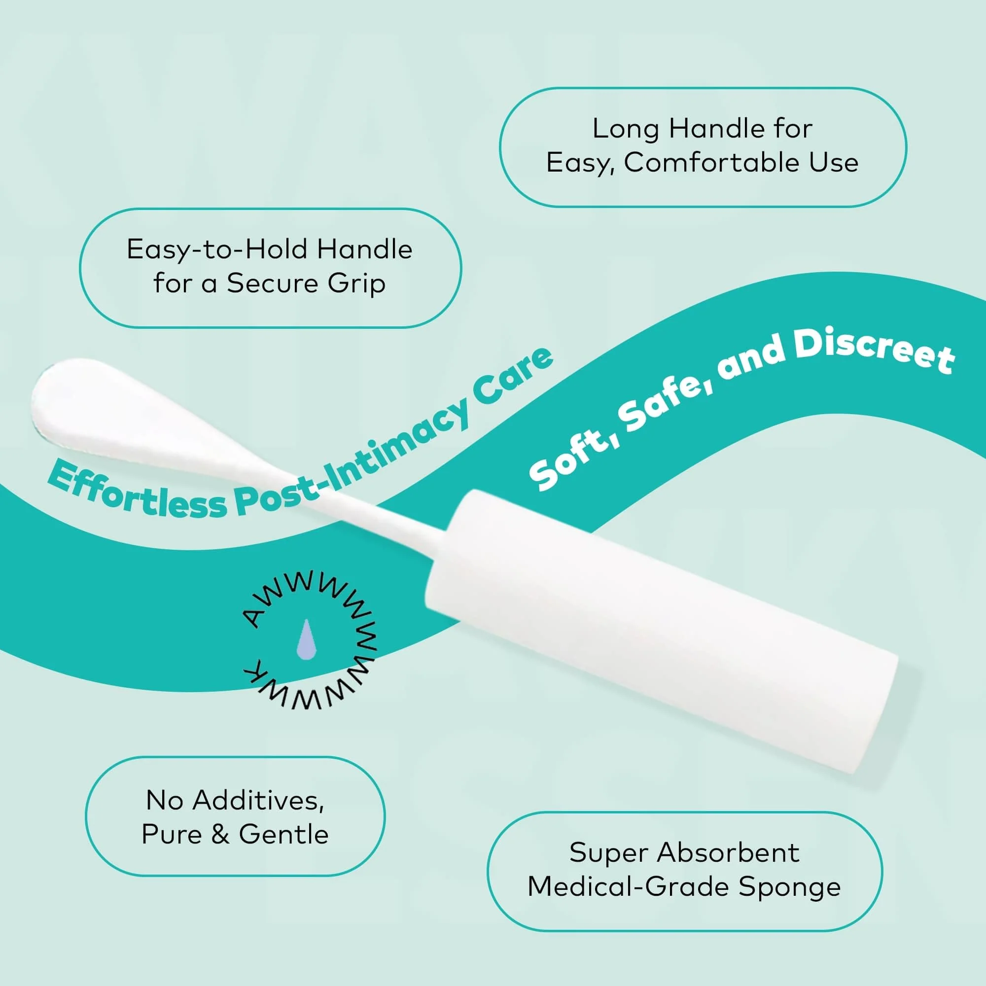 Dripstick Absorbing Sponge For Women - Awkward Essentials Dripstick 20 Pack of Sterile Post Coitus Sponges for Feminine Care and Hygiene - Image 4
