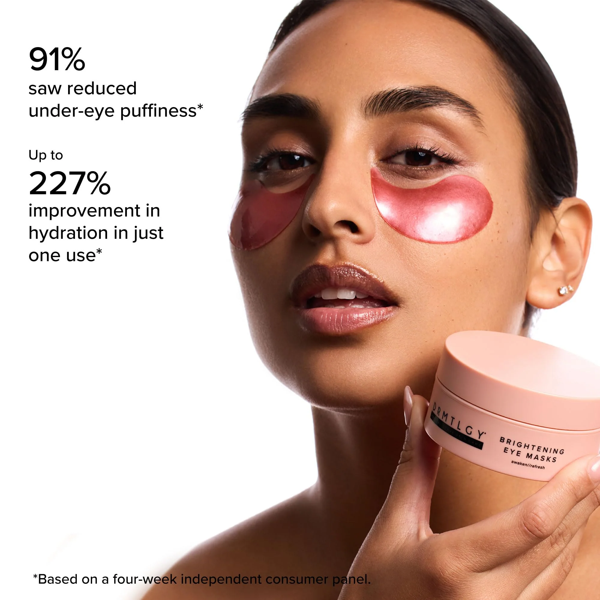 DRMTLGY Brightening Eye Masks (30 Pairs) - Caffeine Eye Masks for Dark Circles and Puffiness with Hyaluronic Acid, Eye Patches for Puffy Eyes - Image 13