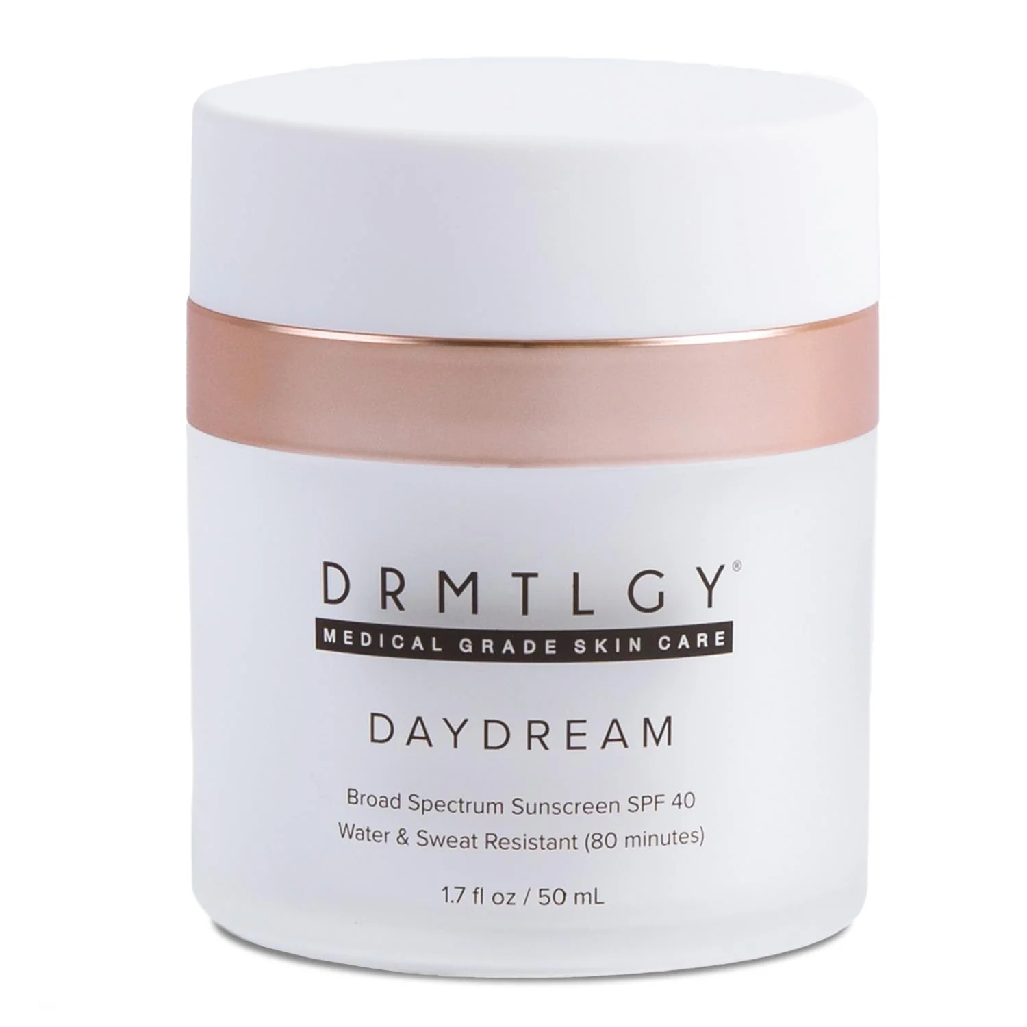 DRMTLGY Day Dream Sunscreen & Face Moisturizer SPF 40 – Water & Sweat-Resistant Sunscreen for Sensitive Skin – UVA/UVB Protection, Skin Care & Makeup Friendly
