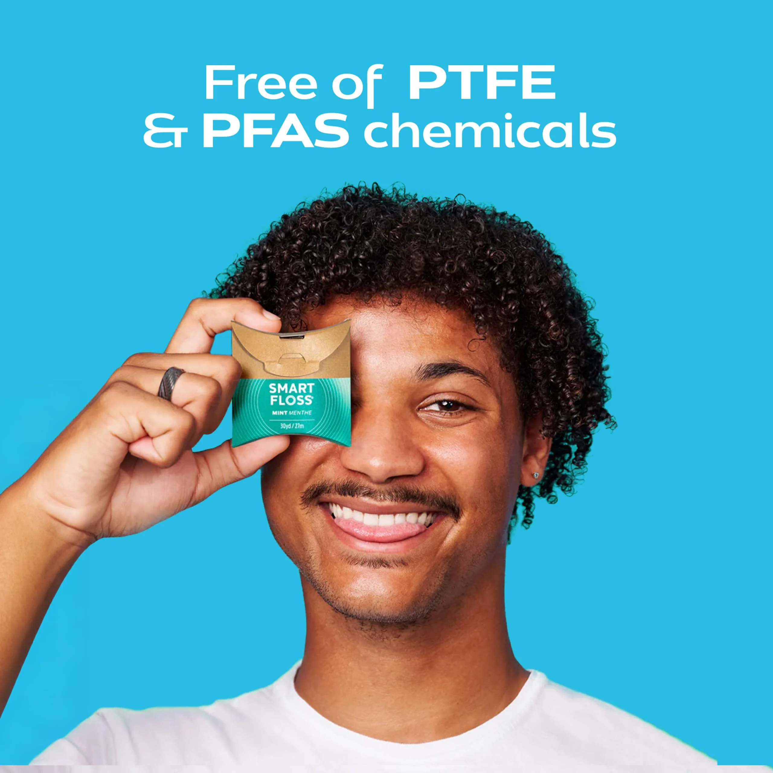 drTung's Smart Floss Mint for Teeth - Natural Expanding Dental Floss, Gentle on Tooth & Gums, Expands & Glides, PTFE & PFAS Free, Certified Organic Mint Essential Oils - Pack of 2 - Image 4