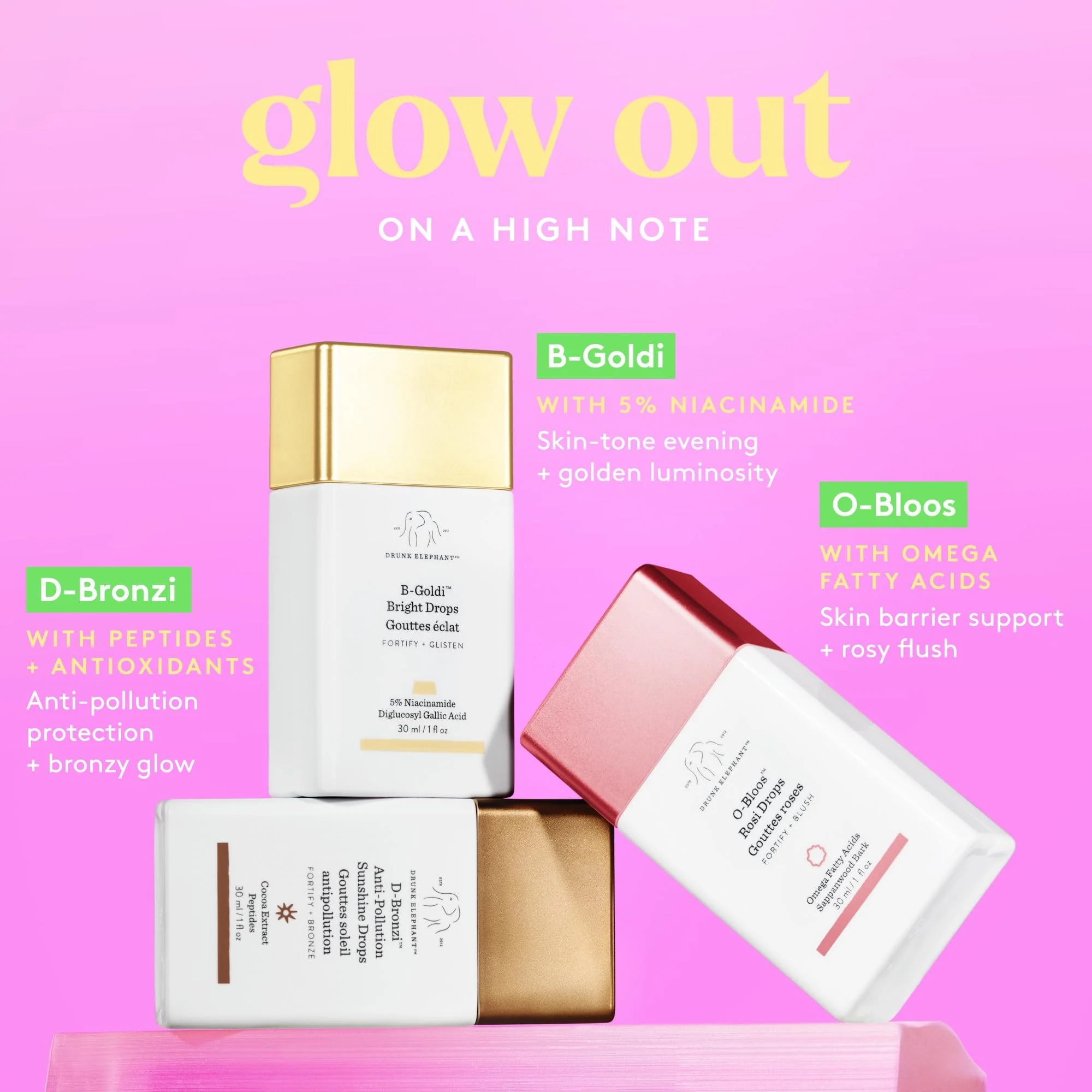 Drunk Elephant B-Goldi Bright Drops - 30 ml/1 fl oz - Illuminating Color Serum Drops - Clean Clinical Skincare - Cruelty-Free - Dermatologist-Tested - Free of Essential Oils, Silicones, and Fragrance - Image 2