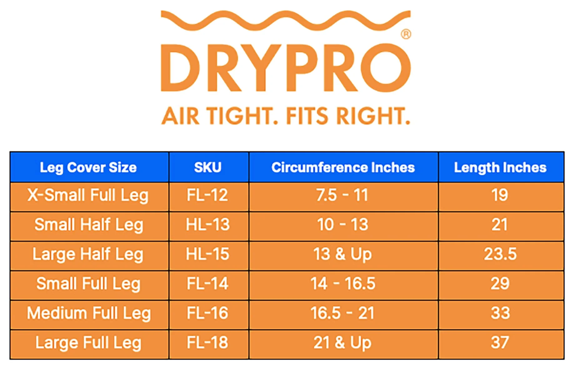 DryCorp Waterproof Vacuum Sealed Full Leg Cast Cover, Medium, Blue (FL-16) - Image 8