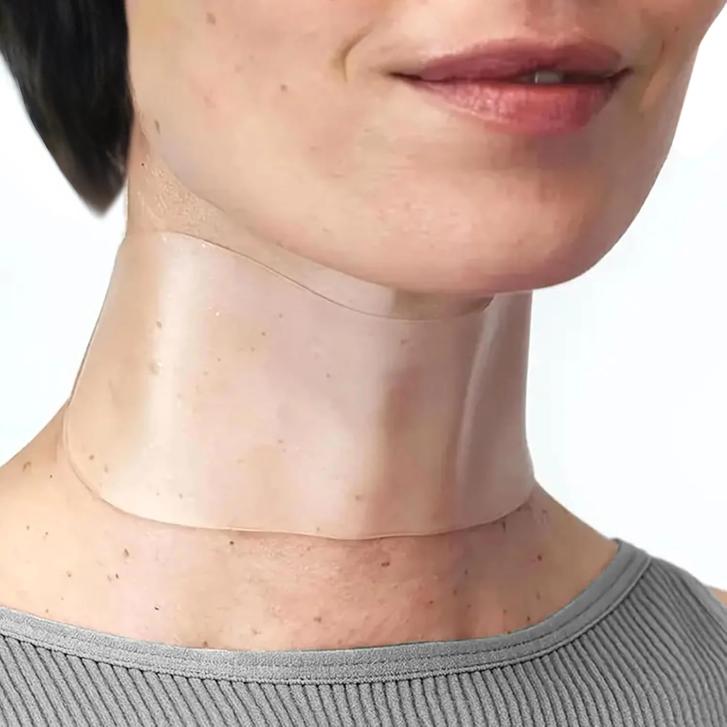 DUBPIRT 5 PCS Silicone Neck Wrinkle Patches - Reusable Overnight Anti-Wrinkle Patches, Anti Aging Silicone Wrinkles Patche for Skin Firming & Neck（2.5 Months Supply ）-Upgraded Version