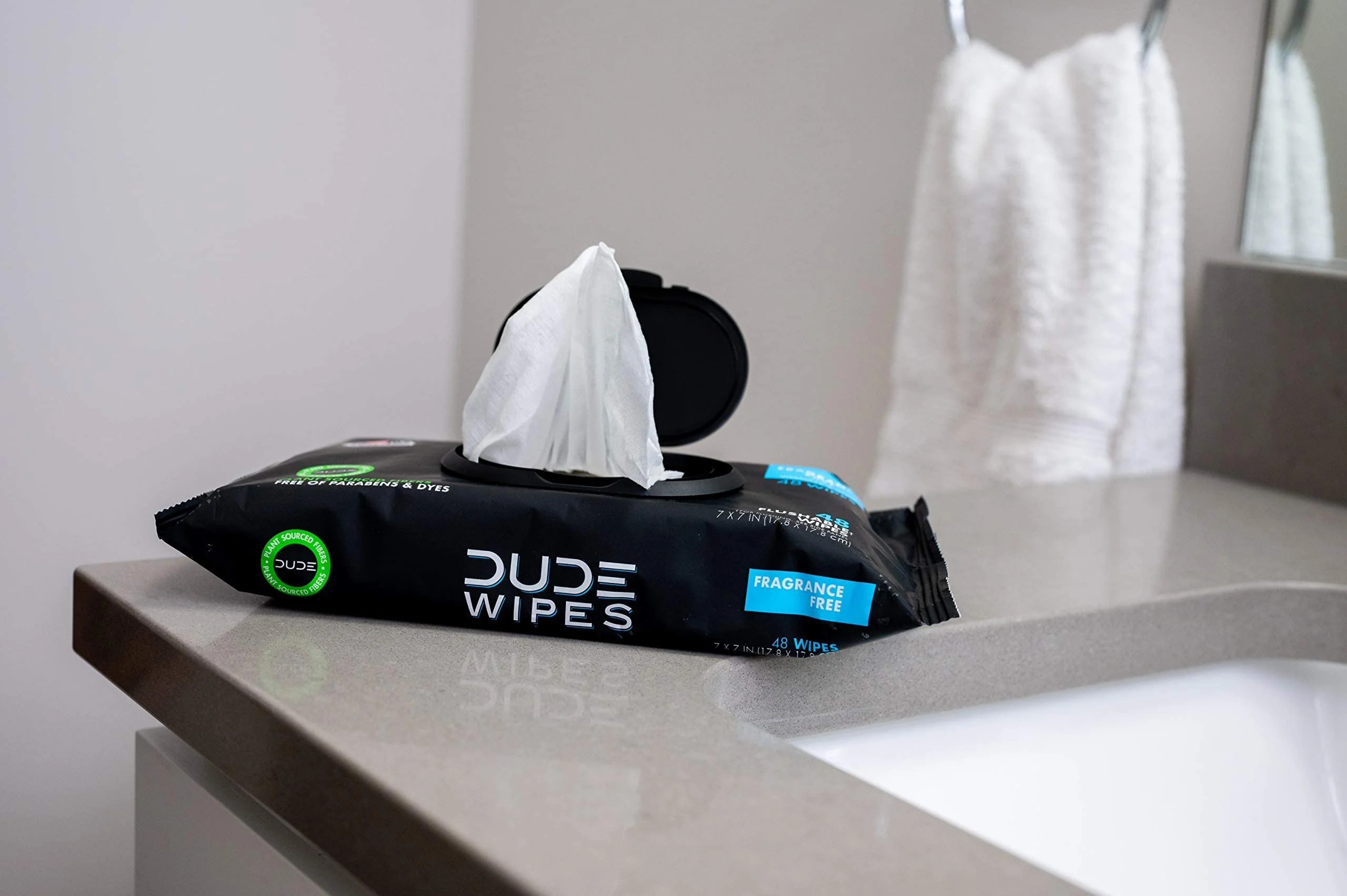 DUDE Wipes - Flushable Wipes - 12 Pack, 288 Wipes - Unscented Extra-Large Adult Wet Wipes - Vitamin-E & Aloe - Septic and Sewer Safe - Image 8