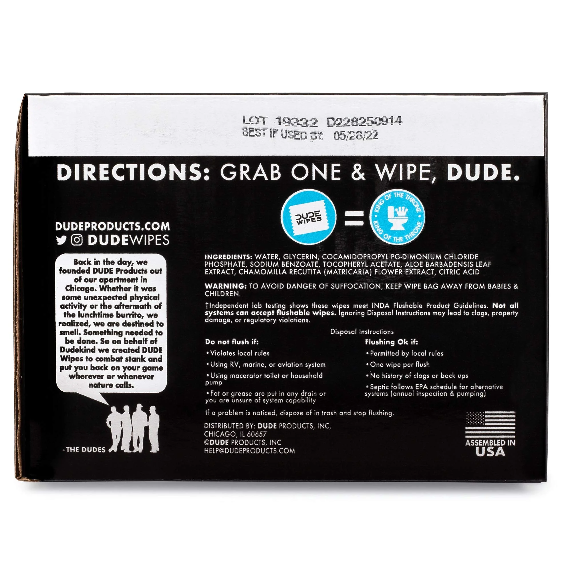 DUDE Wipes - Flushable Wipes - 8 Pack, 336 Count - Unscented Extra-Large Adult - Vitamin-E & Aloe - Septic and Sewer Safe - Image 3