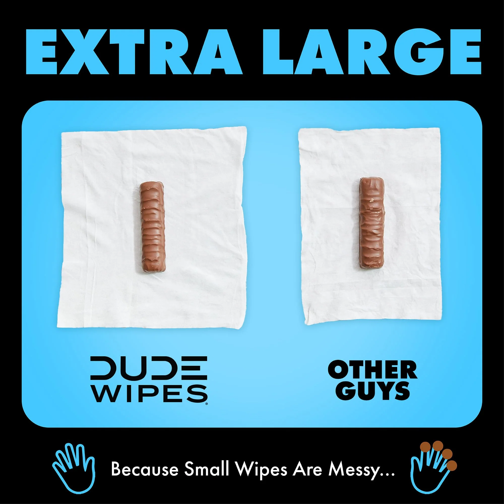 DUDE Wipes - Flushable Wipes - 8 Pack, 336 Count - Unscented Extra-Large Adult - Vitamin-E & Aloe - Septic and Sewer Safe - Image 5