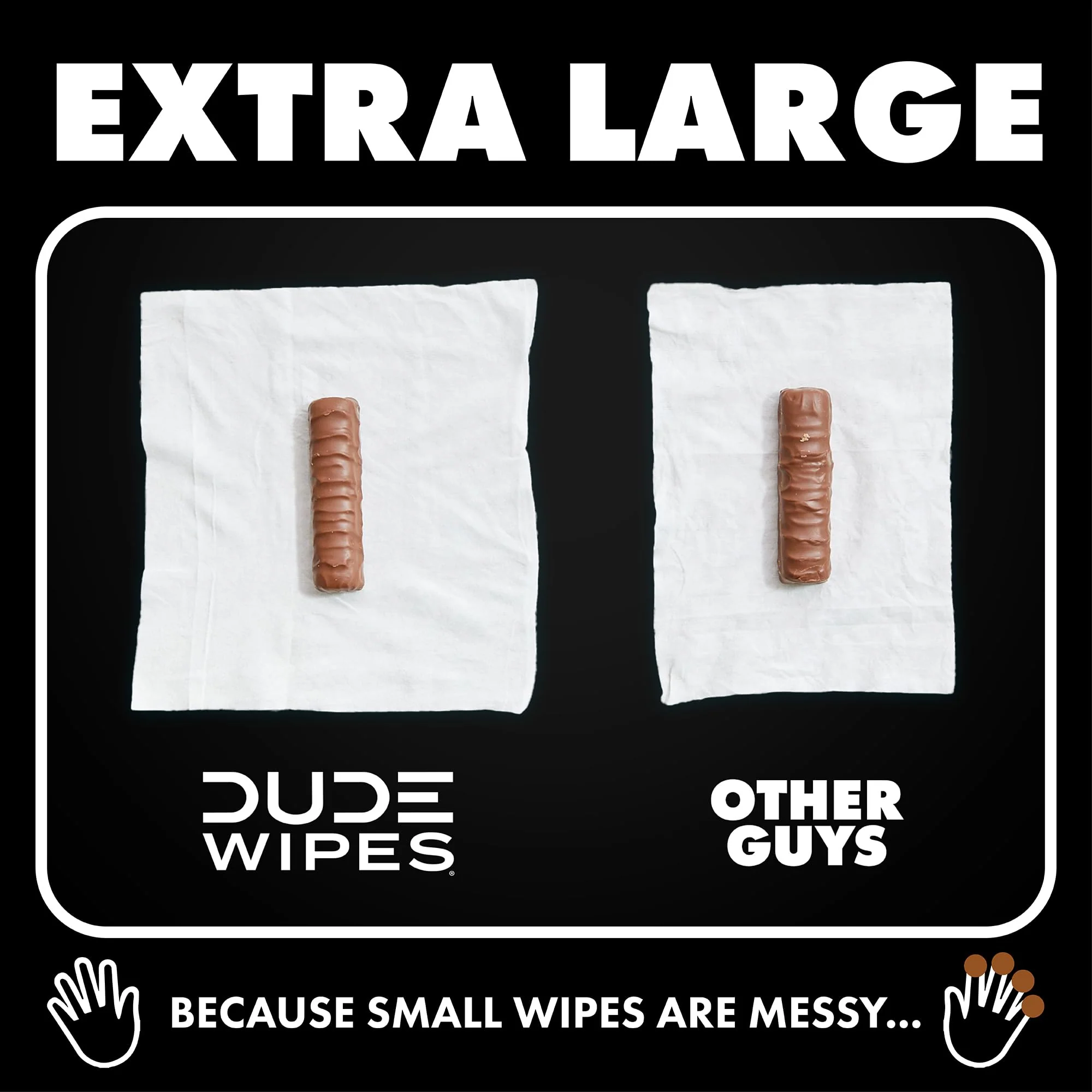 DUDE Wipes - Flushable Wipes for Adults -, Odor Destroyer XL - Deodorizing with Clean Scent - Up to 24 Hours of Odor-Destroying Technology,48 Count (Pack of 12) - Image 6