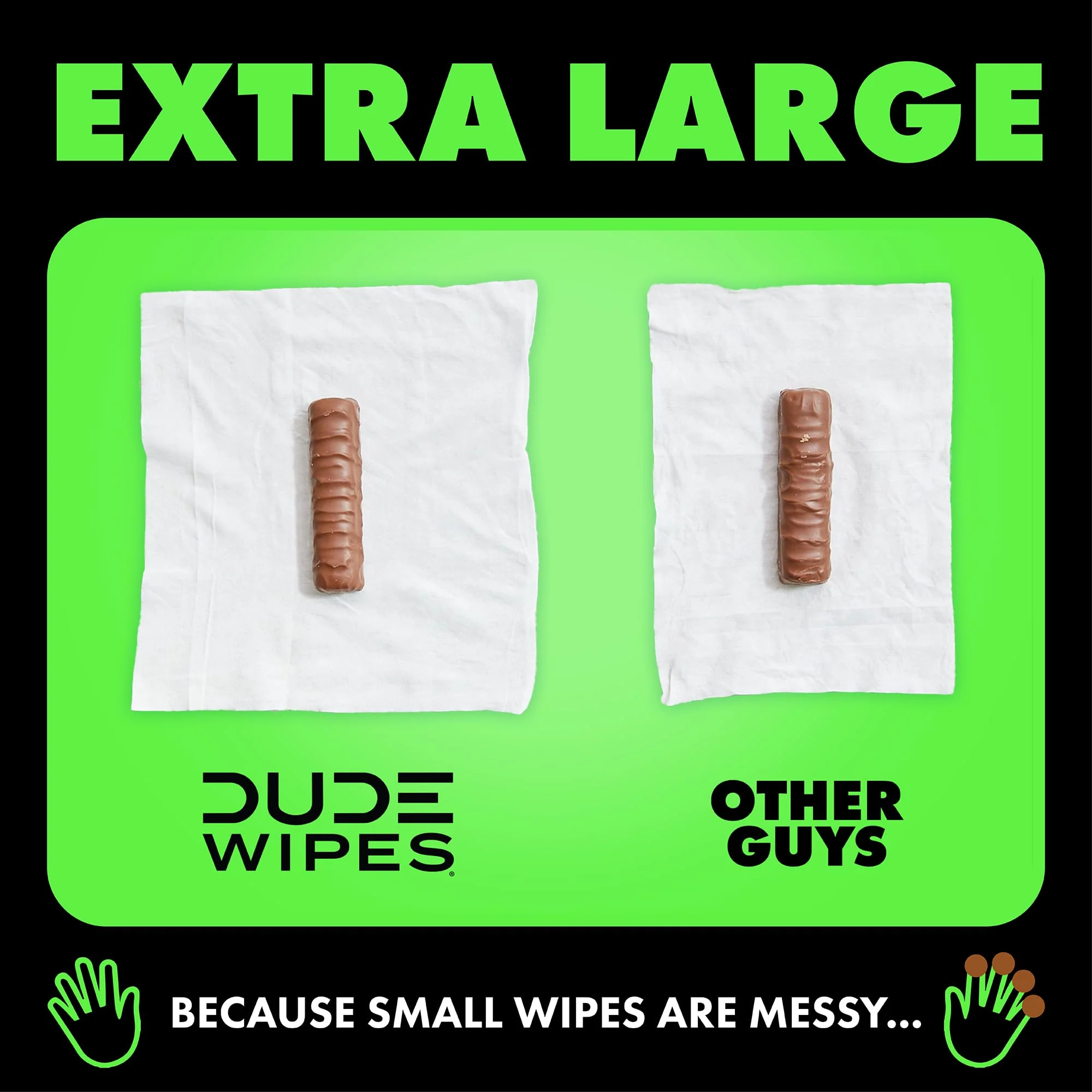 DUDE Wipes Herbal Relief Flushable Wipes - Extra-Large Adult Wet Wipes - 12 Pack (144 Count) - Infused with Soothing Witch Hazel, Geranium Essential Oils, Vitamin E, and Aloe - Septic and Sewer Safe - Image 5