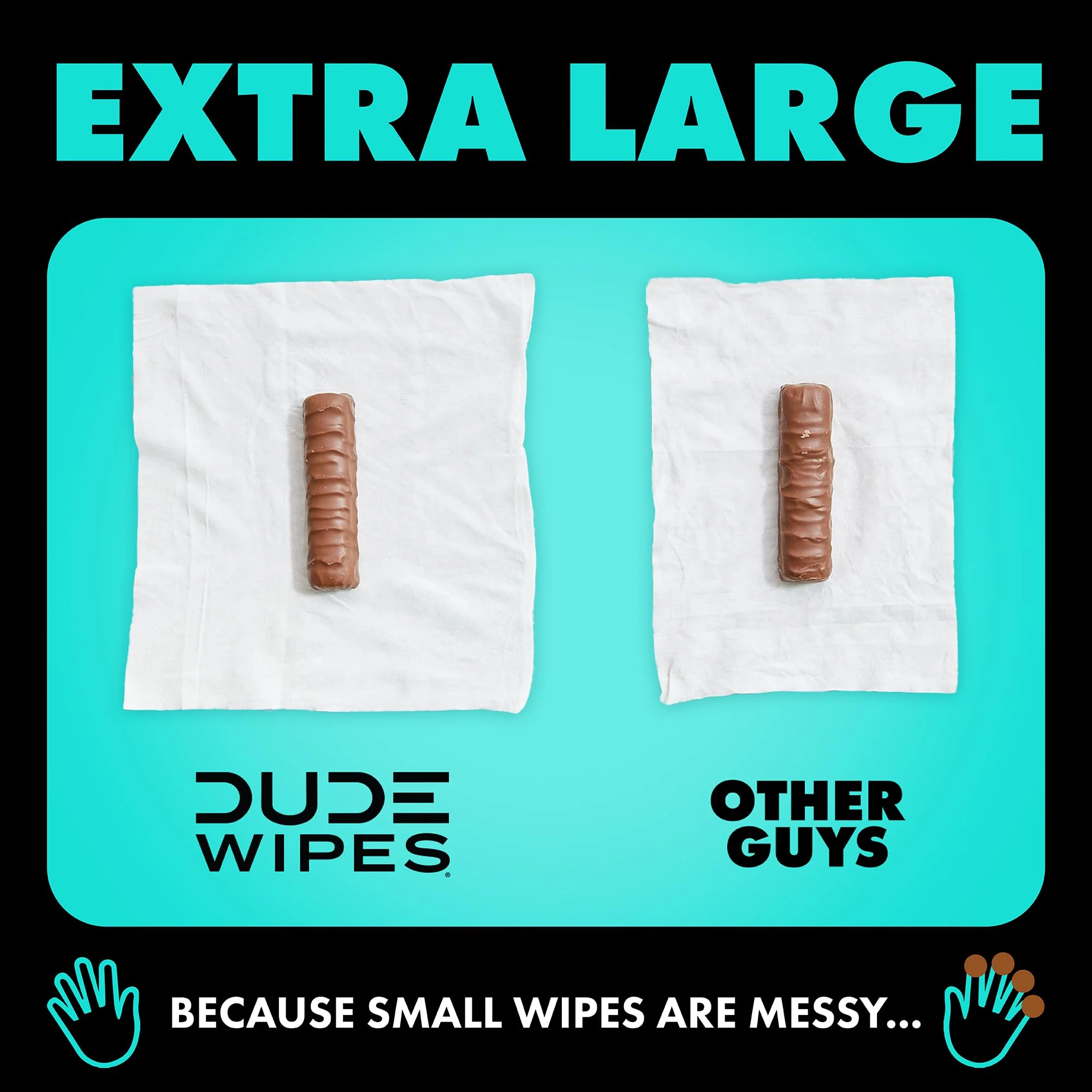 DUDE Wipes Mint Chill Travel Wipes - 6 Packs of 18 (108 Count) - Extra-Large Adult Flushable Wipes - Infused with Tea Tree Oil, Vitamin E, and Aloe - Septic and Sewer Safe - Image 5